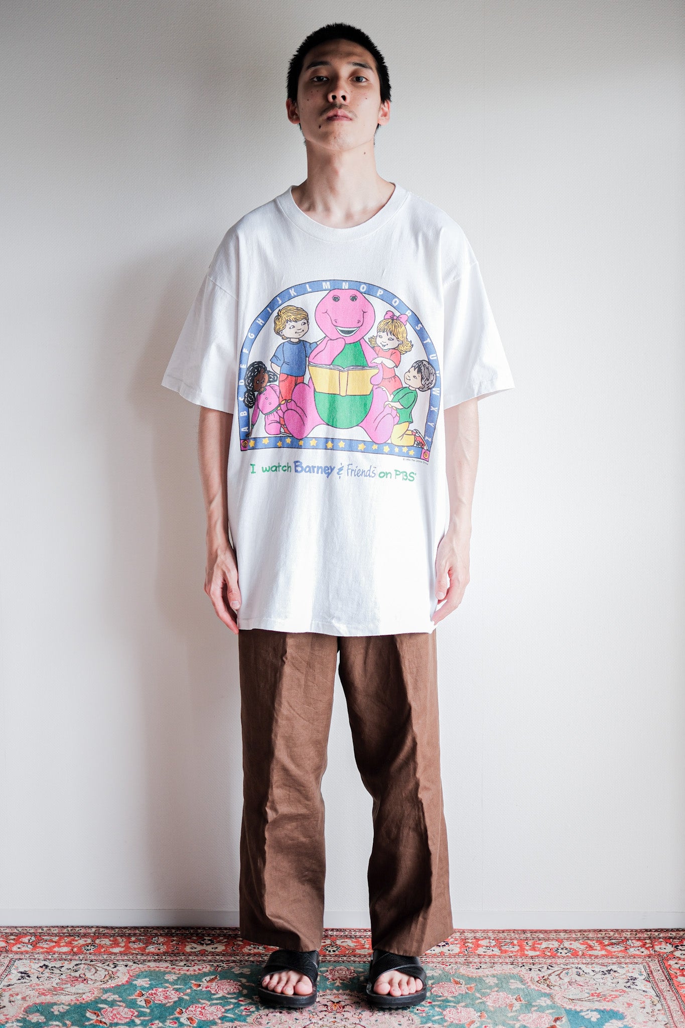 90's】Vintage TV Print T-shirt Size.XL 