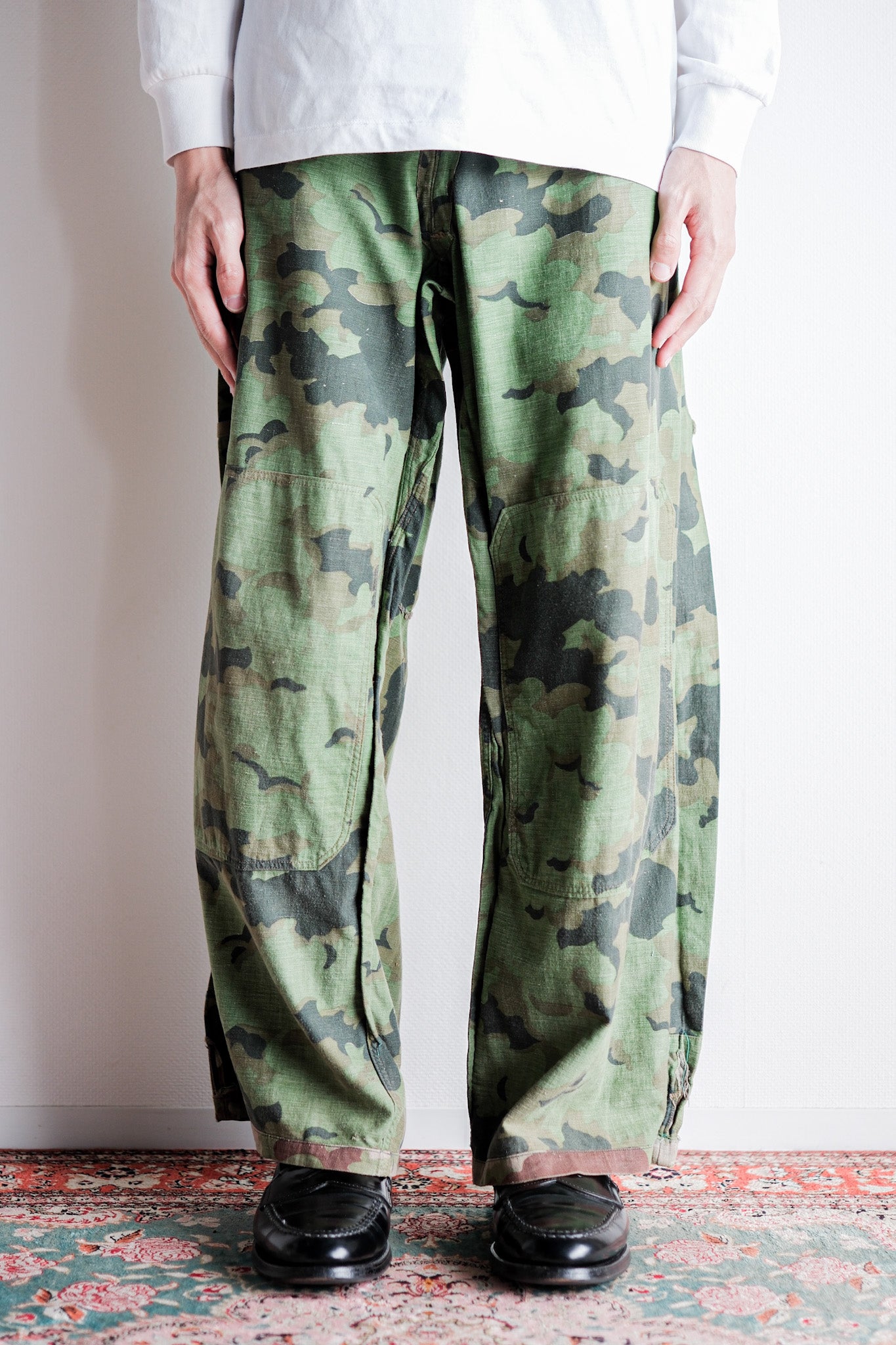 【~50's】Czechoslovakian Army Clouds Camouflage Reversible Trousers "Modified"