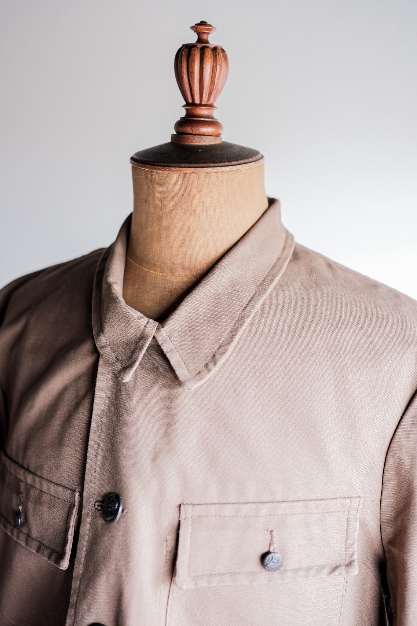 ［~50's］French Vintage Cotton Linen Canvas Hunting Jacket "Dead Stock"