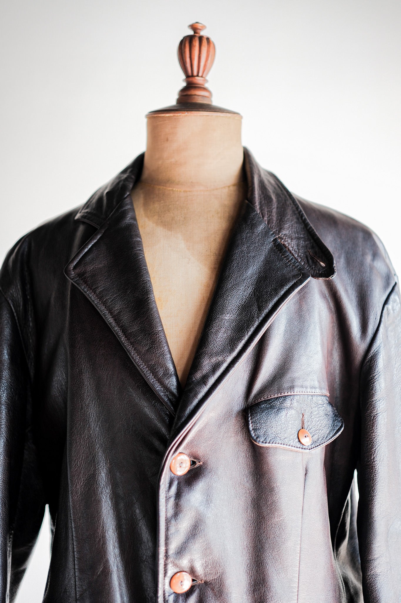 ［~80’s］Old C.P.Company Leather Jacket Size.48