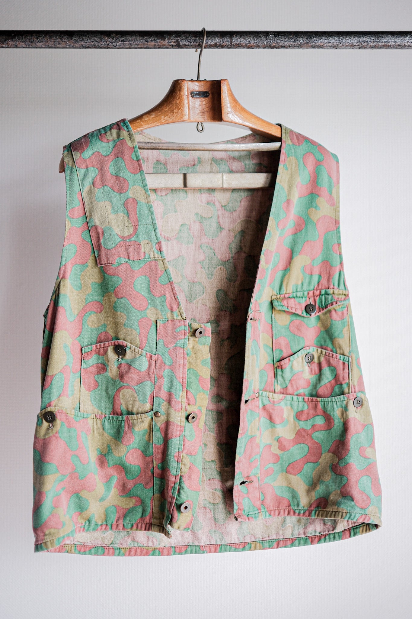 【~60's】Italian Vintage San Marco Camouflage Hunting Vest