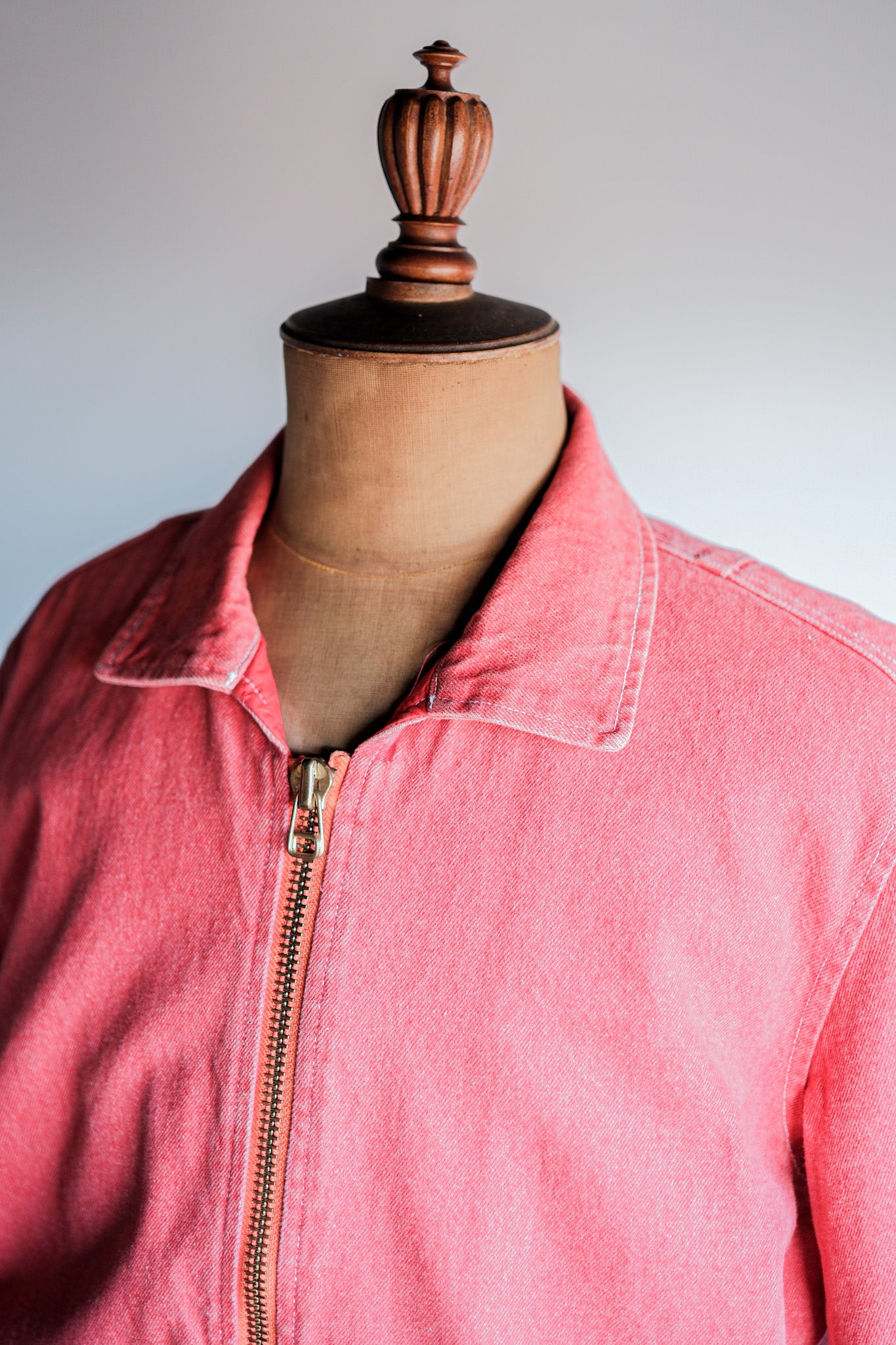 [~ 90 년대] Old Pink House Red Denim Blouson