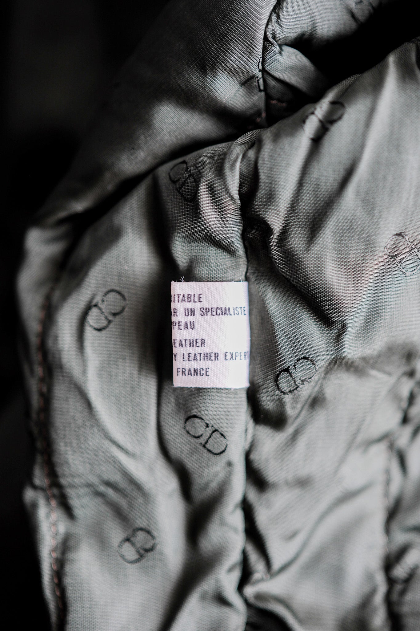 ［~80’s］Old Christian Dior Shawl Collar Leather Blouson Size.50