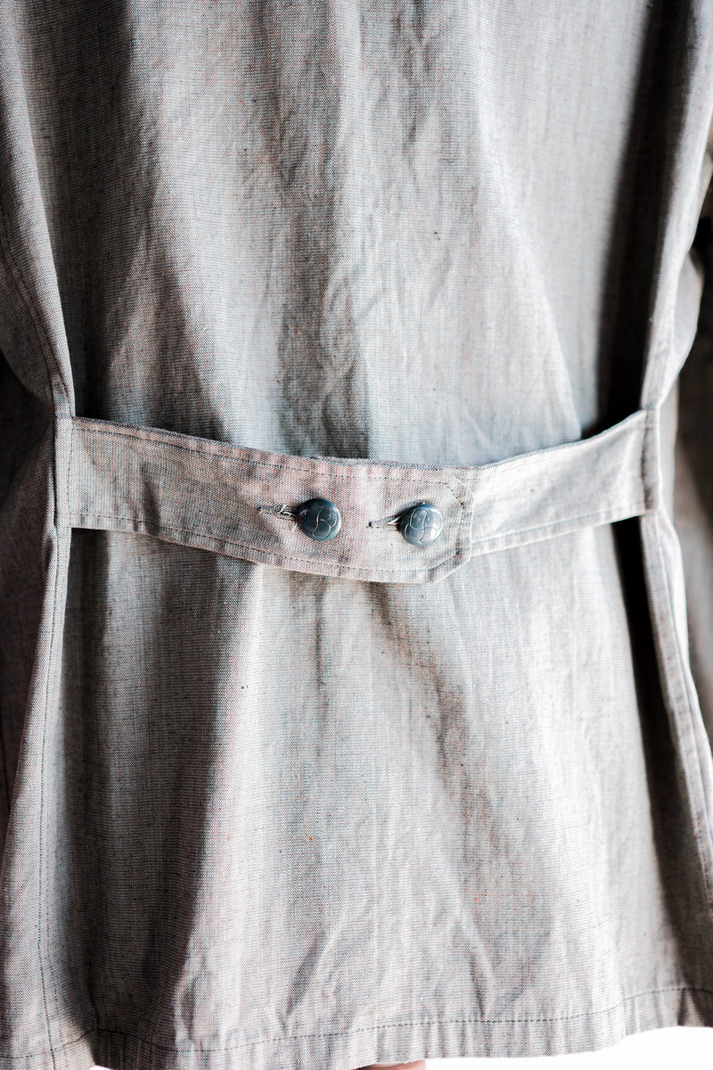 [~ 40's] German Vintage Green Chambray 4 กระเป๋าเสื้อแจ็คเก็ตงาน“ Dead Stock”