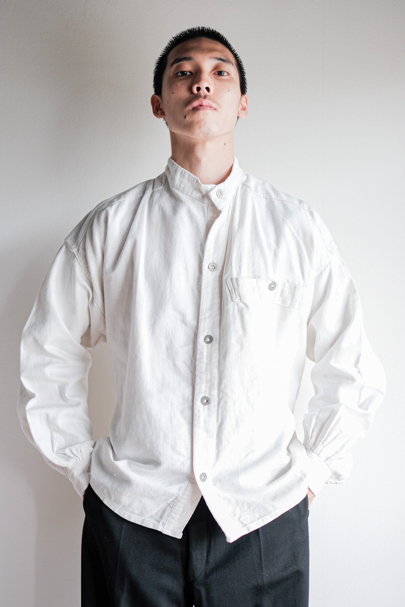 ［~30's］French Army Cotton Twill Bourgeron Jacket