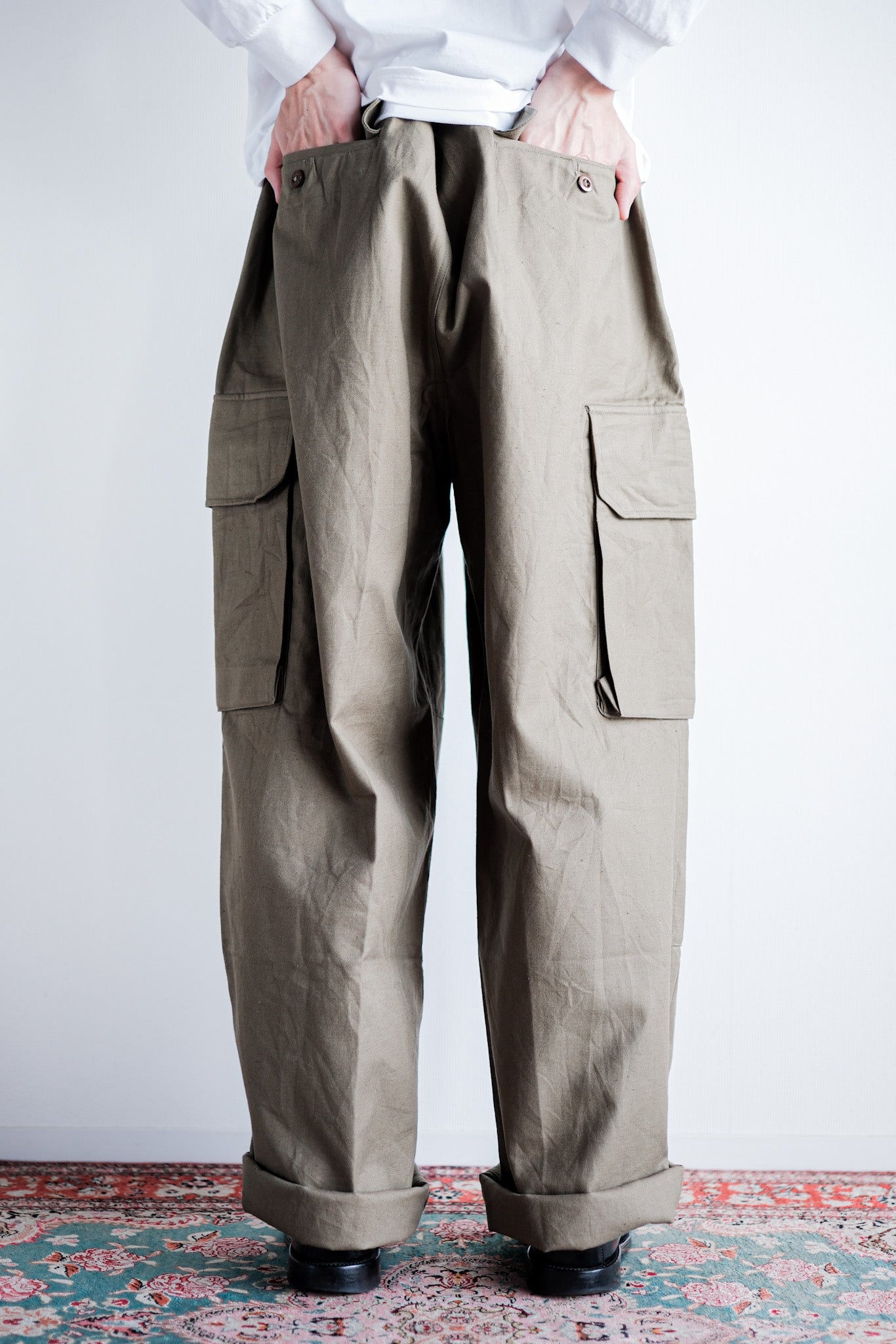 ［~50's］French Army M47 Field Trousers Size.35 "Dead Stock"