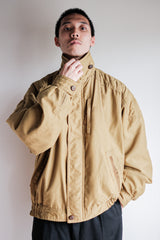 [~80's] Old Yves Saint Laurent Nylon Quilting Blouson พร้อมสายรัดคาง "Pour Homme"