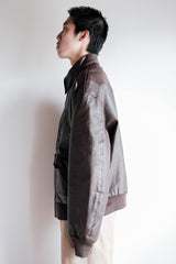 [~ 80's] Willis & Geiger A-2 Type Leather Jacket Size.44 "Made in US.A"