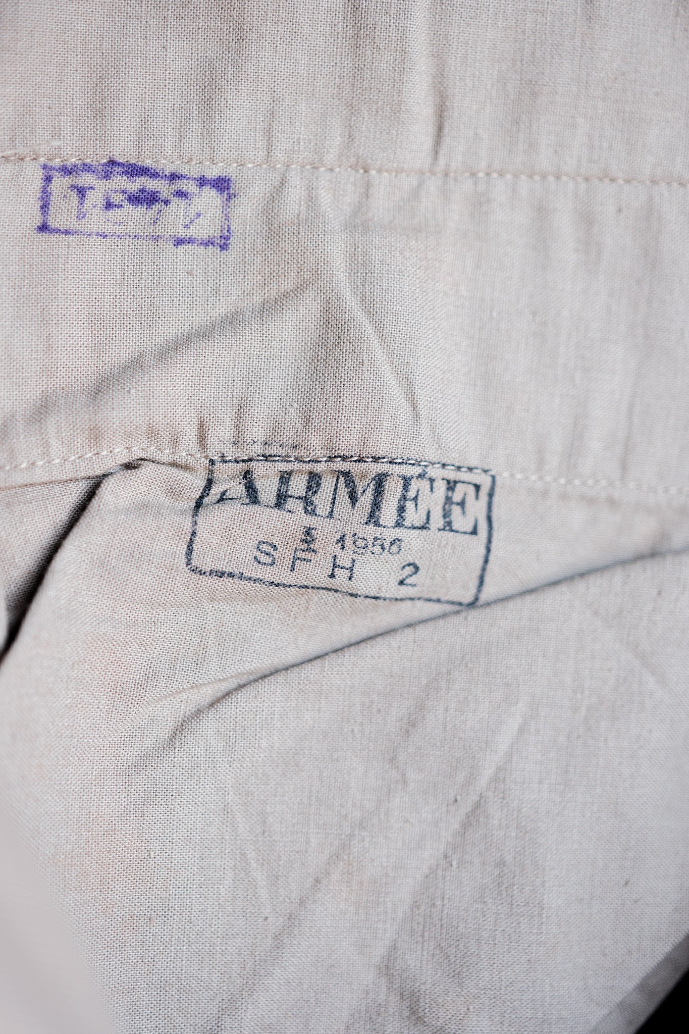 ［~50's］French Army M52 Chino Trousers Size.12 "Dead Stock"