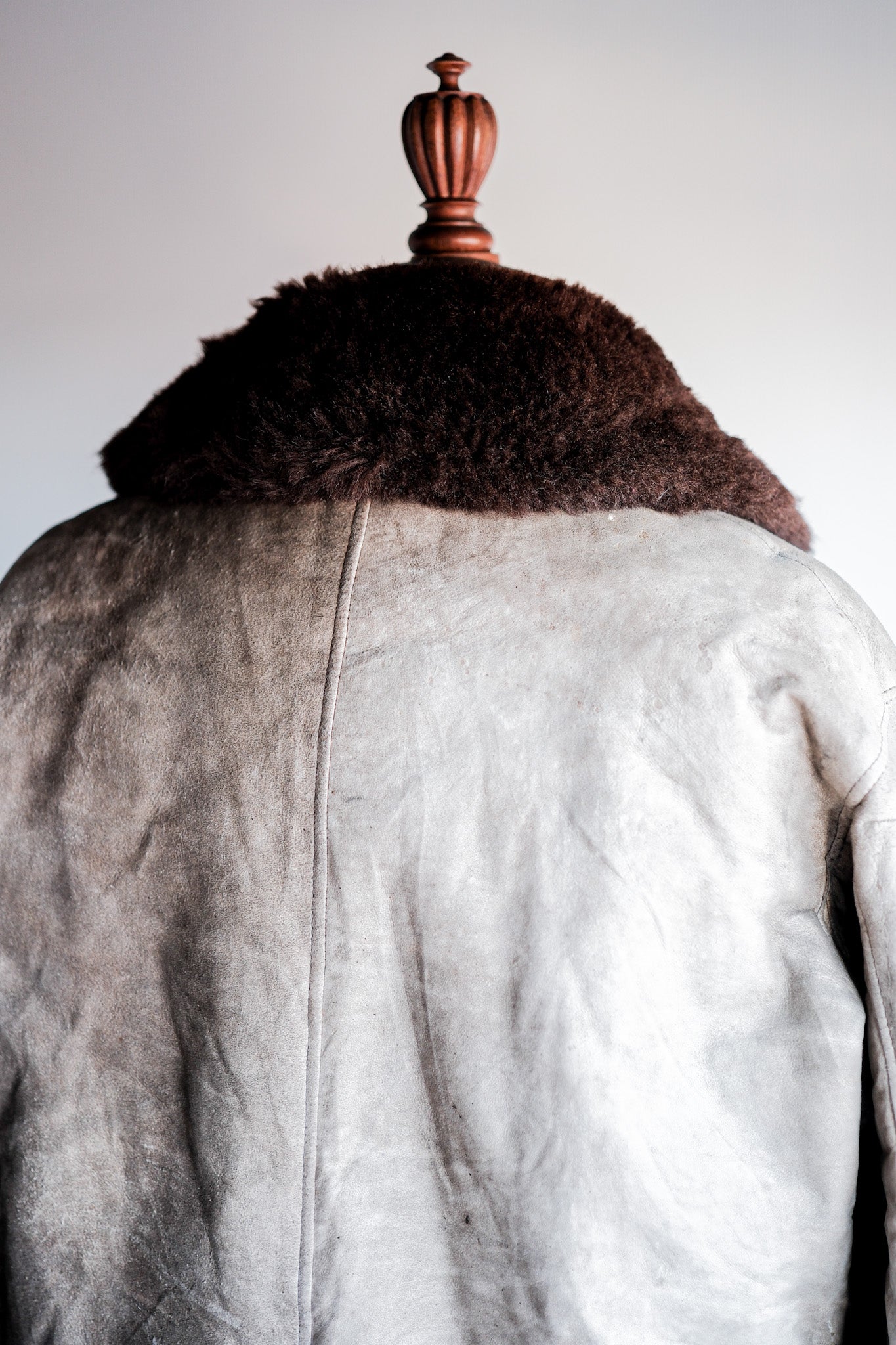 ［~40's］WWⅡ German Air Force Winter Sheepskin Flight Jacket "Luftwaffe" "Unusual Pocket"