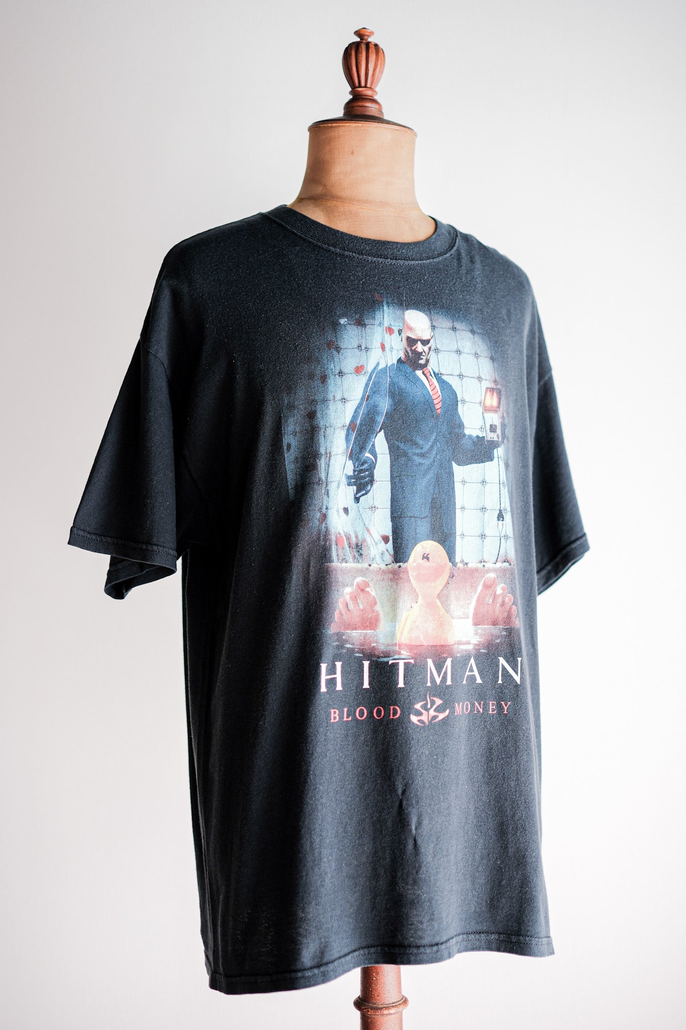 [~ 00's] Vintage Game Print T -Shirt Size.xl "Hitman -Blood Money"