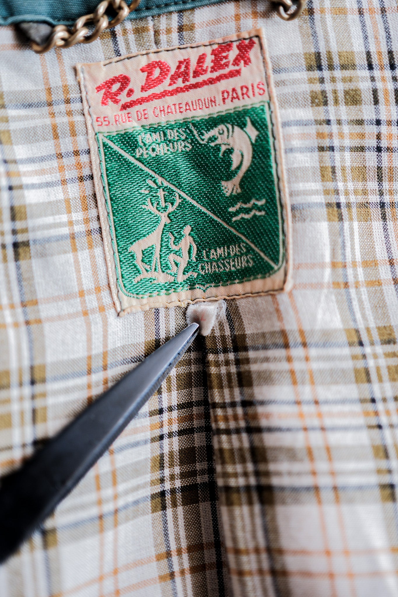 【~60's】French Vintage Hunting & Fishing Cotton Jacket Size.52 "L'ESQUIMAU"