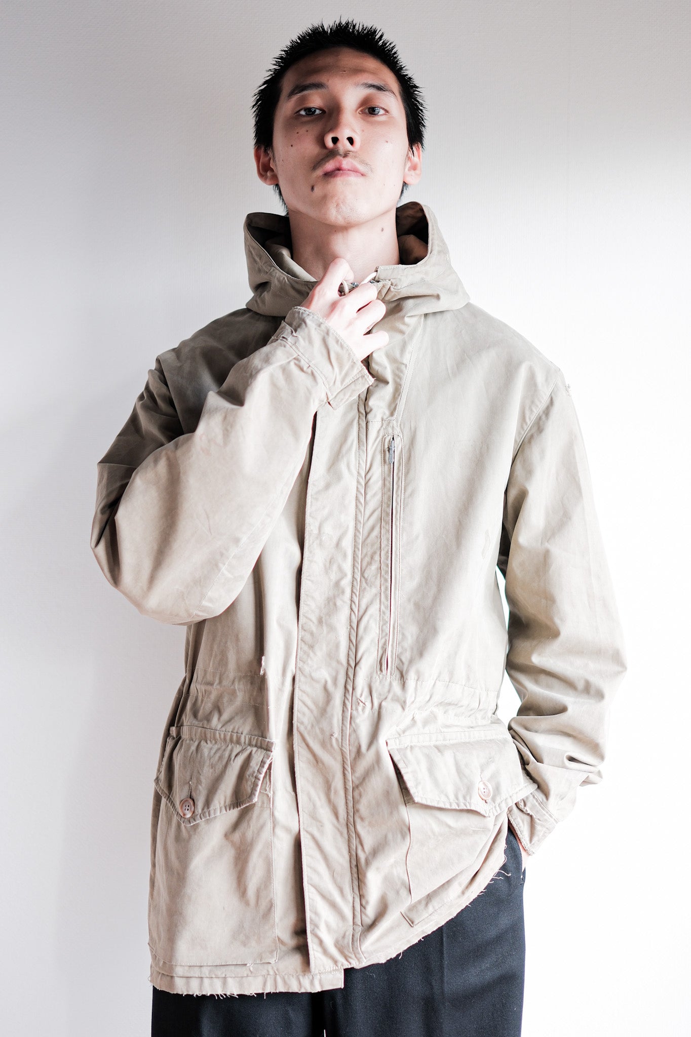 [~ 50's] แจ็คเก็ตเดินป่า Vintage Ventile ของอังกฤษ "Nonpareil P&O"