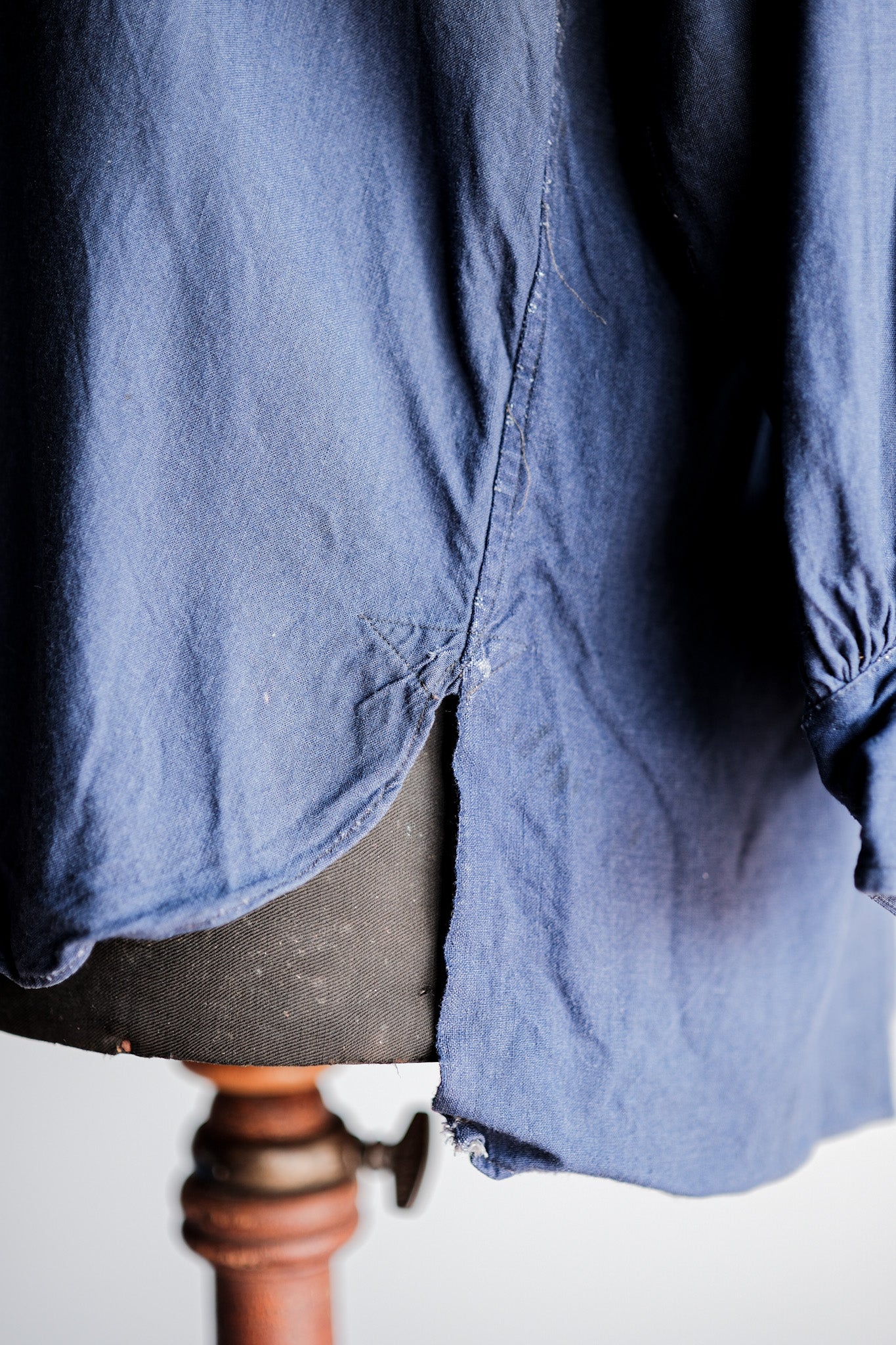 ［~40’s］French Vintage Indigo Linen Work Shirt