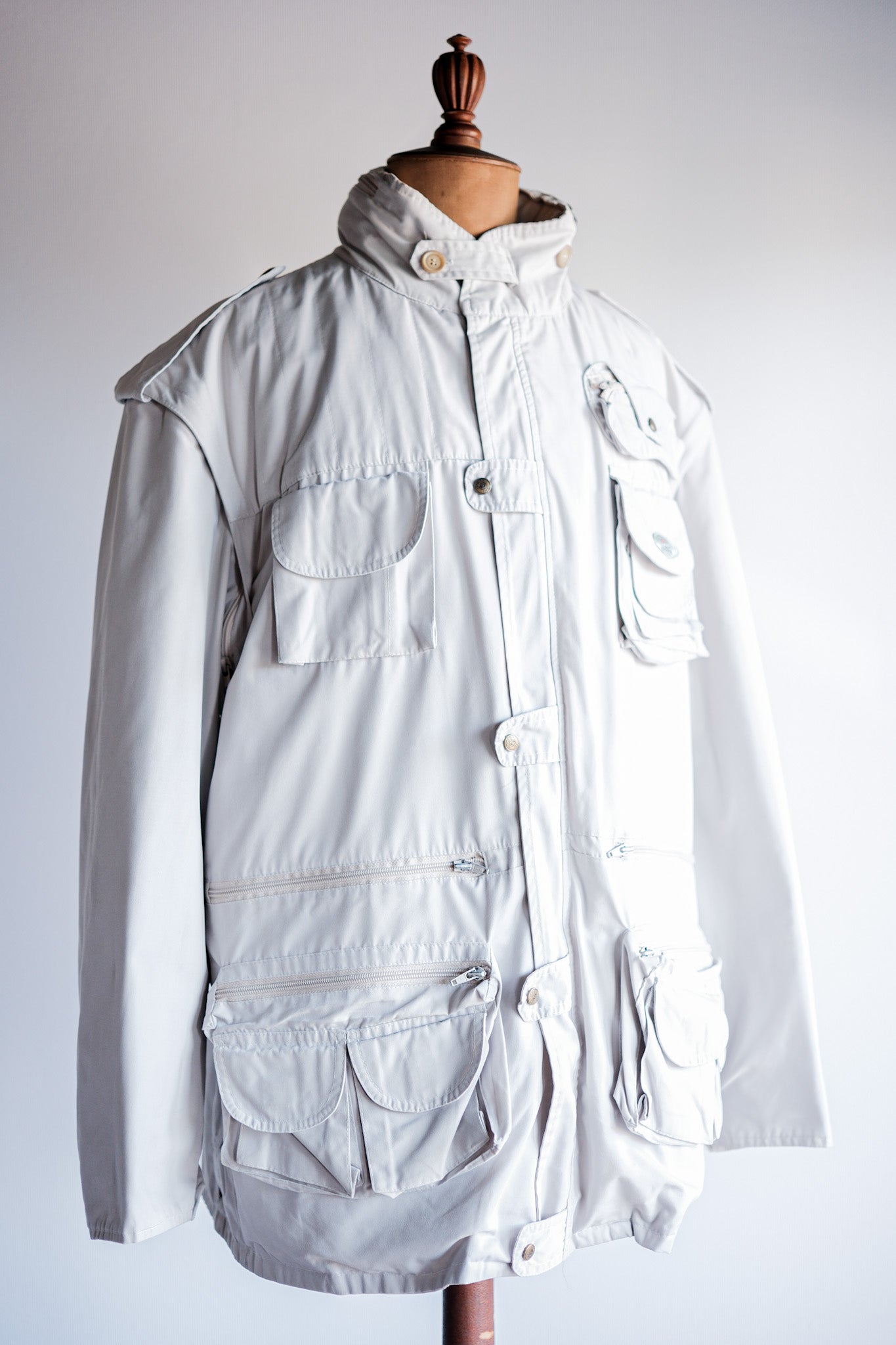 ［~90's］Old Renoma Paris Detachable Sleeve Multi Pocket Jacket With Liner