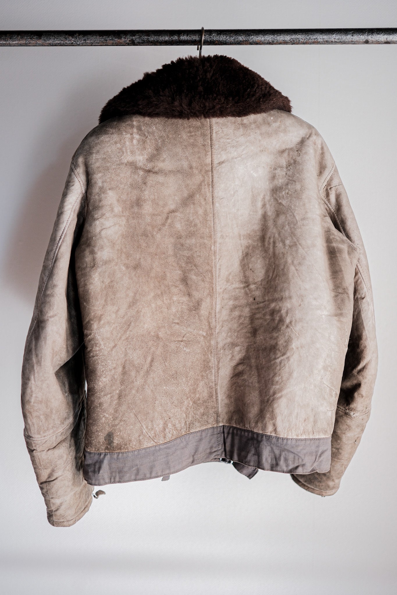 ［~40's］WWⅡ German Air Force Winter Sheepskin Flight Jacket "Luftwaffe" "Unusual Pocket"