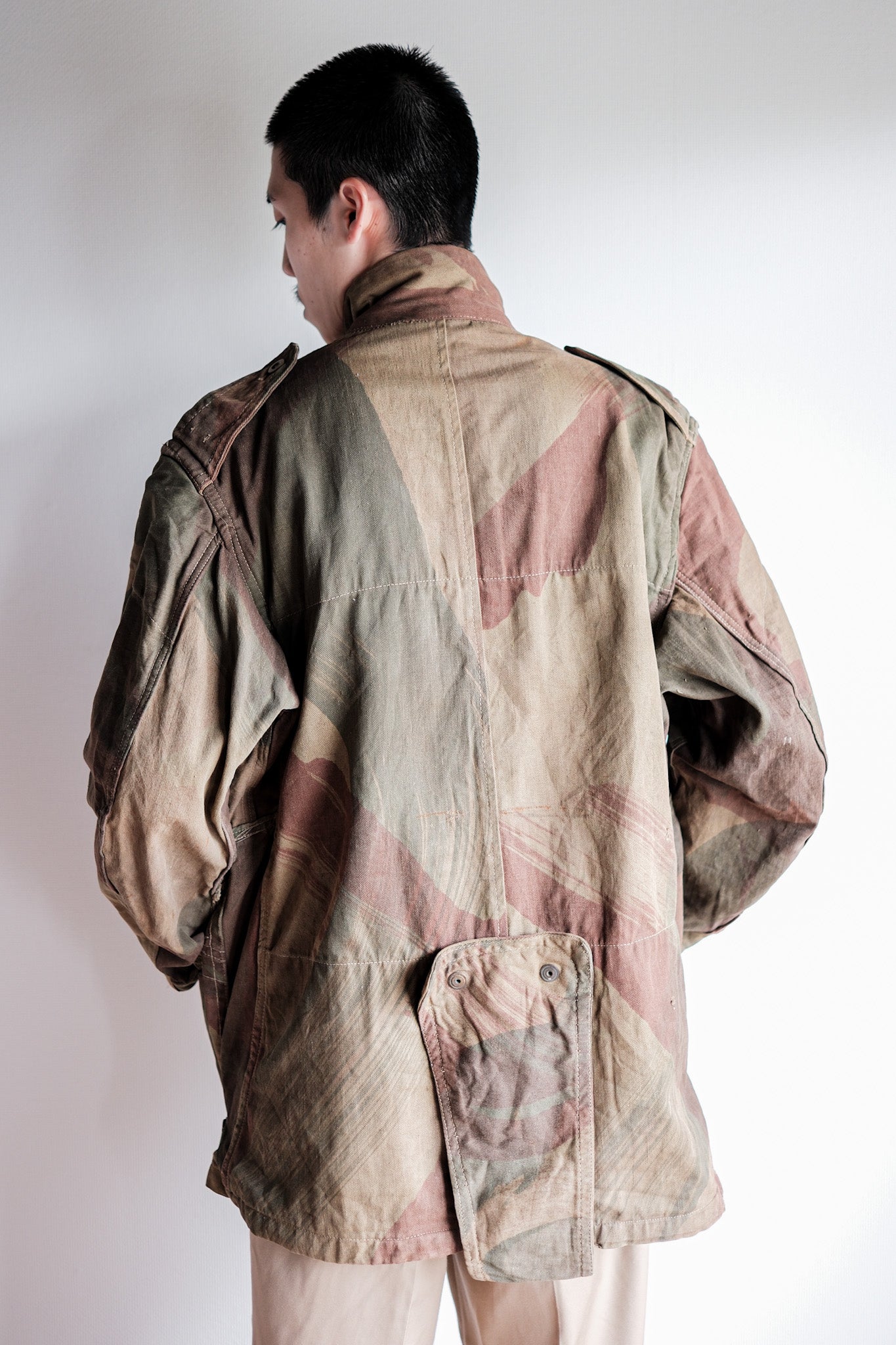 ［~40's］WWⅡ British Army Airborne Troops Brushstroke Camouflage Denison Smock "SAS"