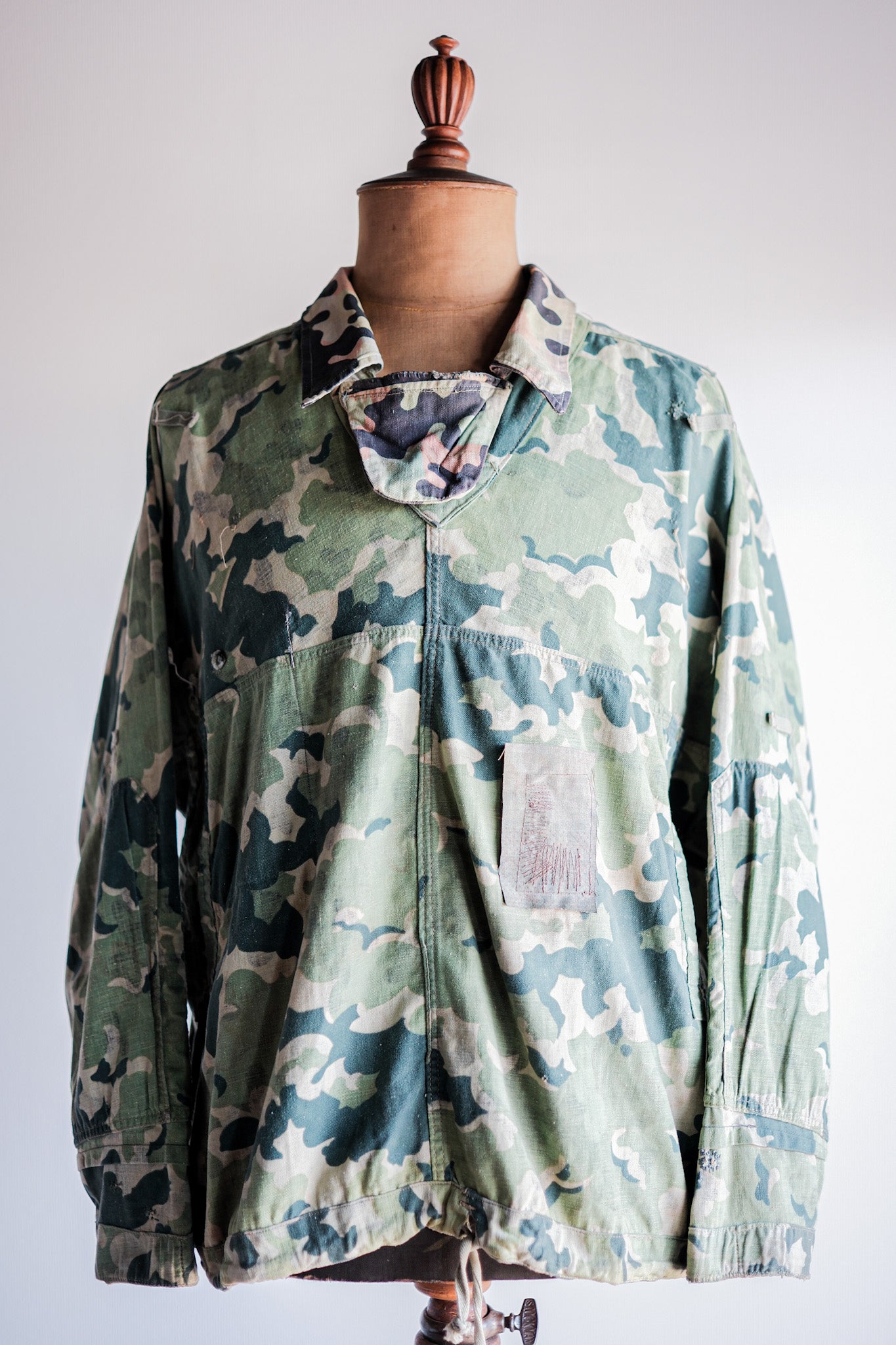 50's] Czechoslovakian Army Dubaky Camouflage Reversible Smock