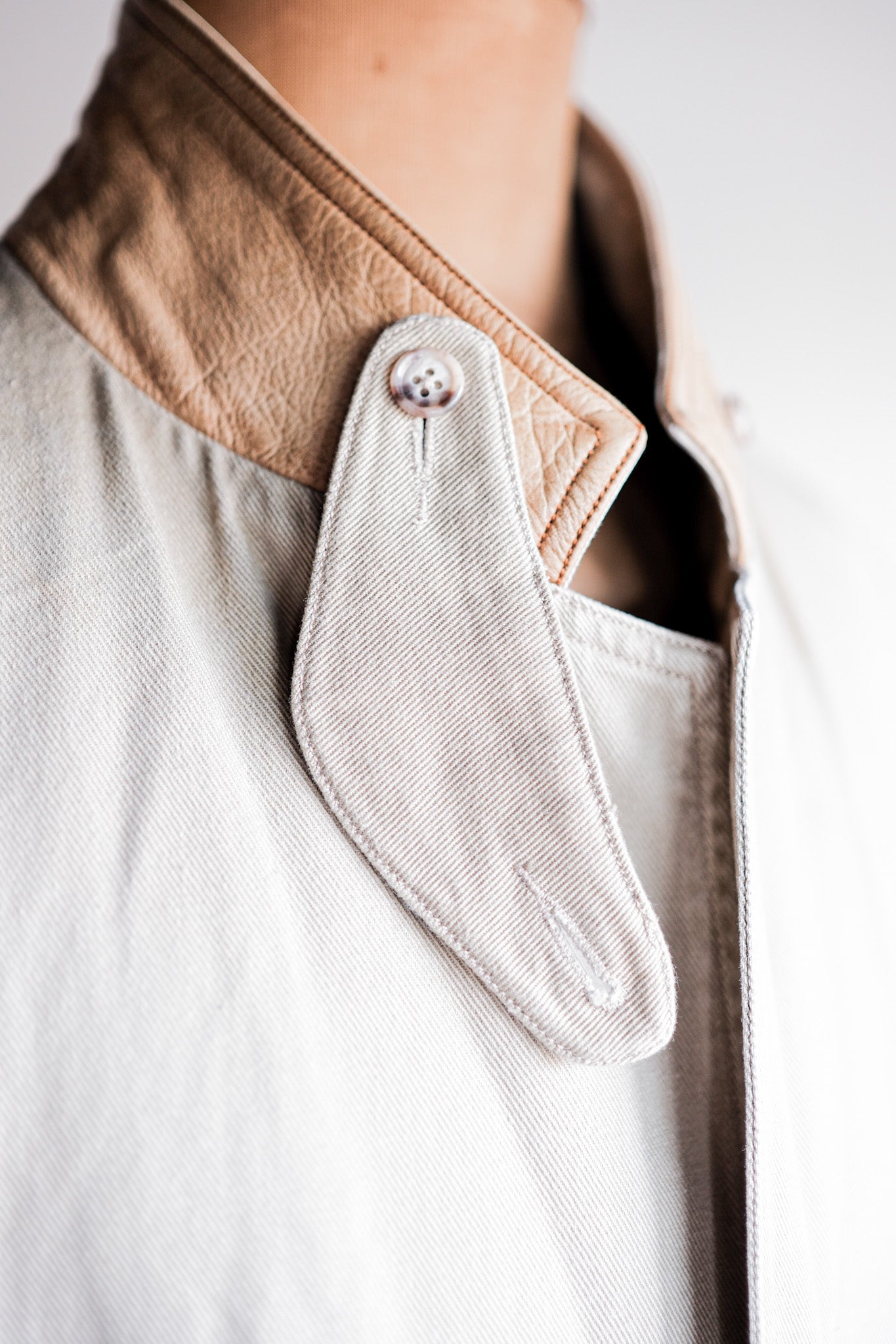 ［~90's］Willis&Geiger Cotton Safari Jacket With Chin Strap Size.L