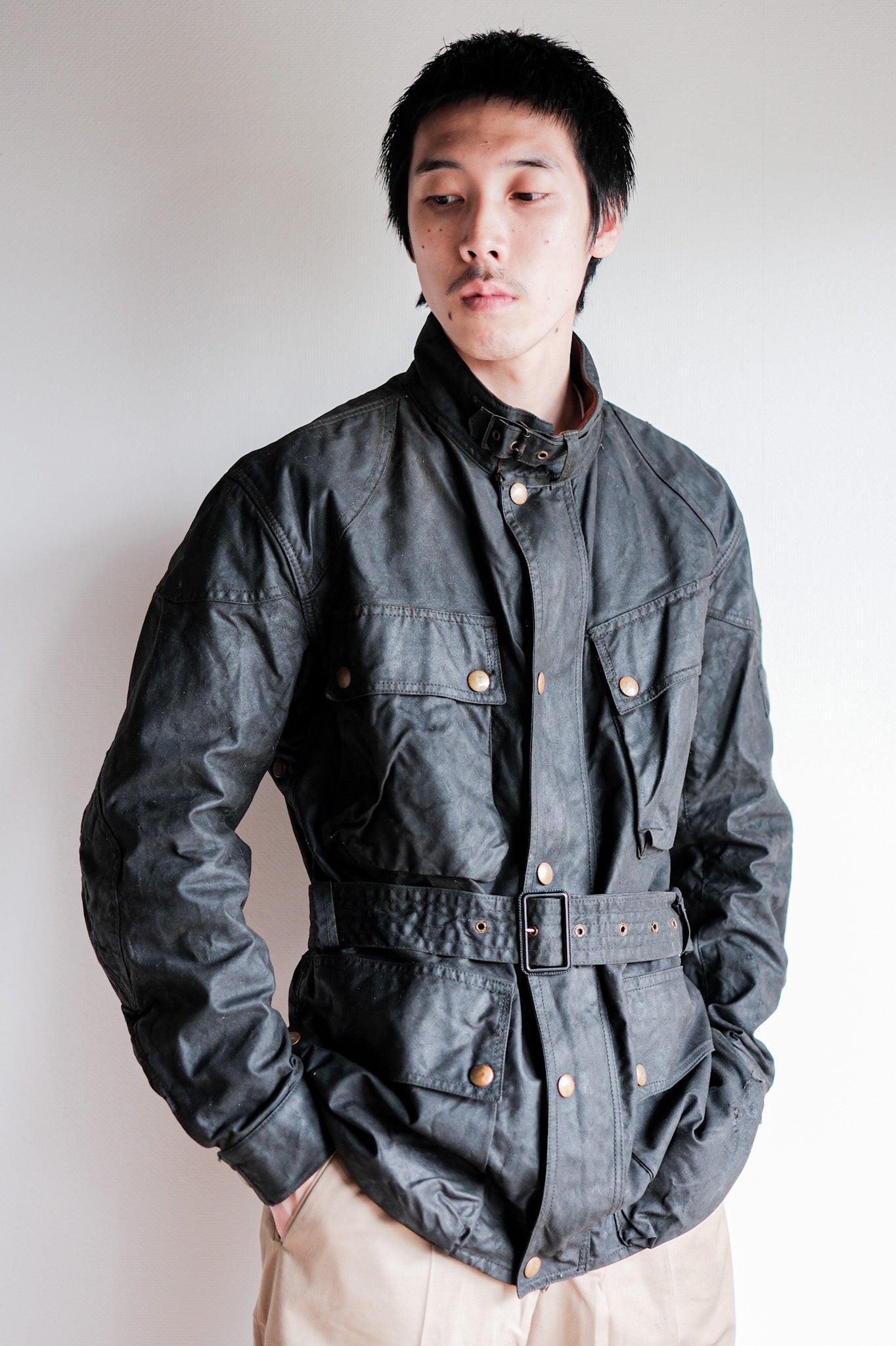 ［~60's］Vintage Belstaff Waxed Jacket "TRIALMASTER" "Red Label"