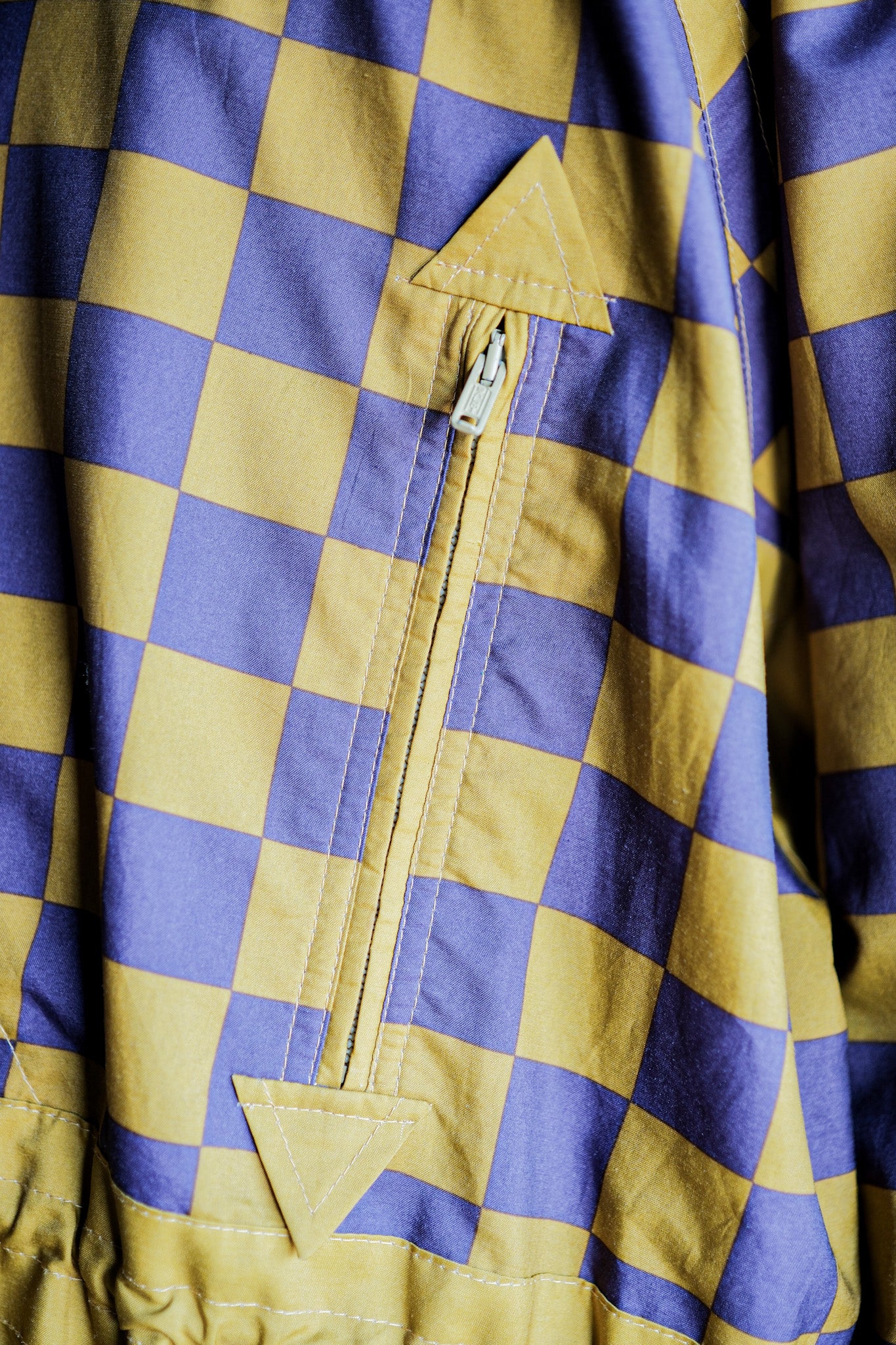 【~80's】German Vintage Checkerboard Anorak Parka