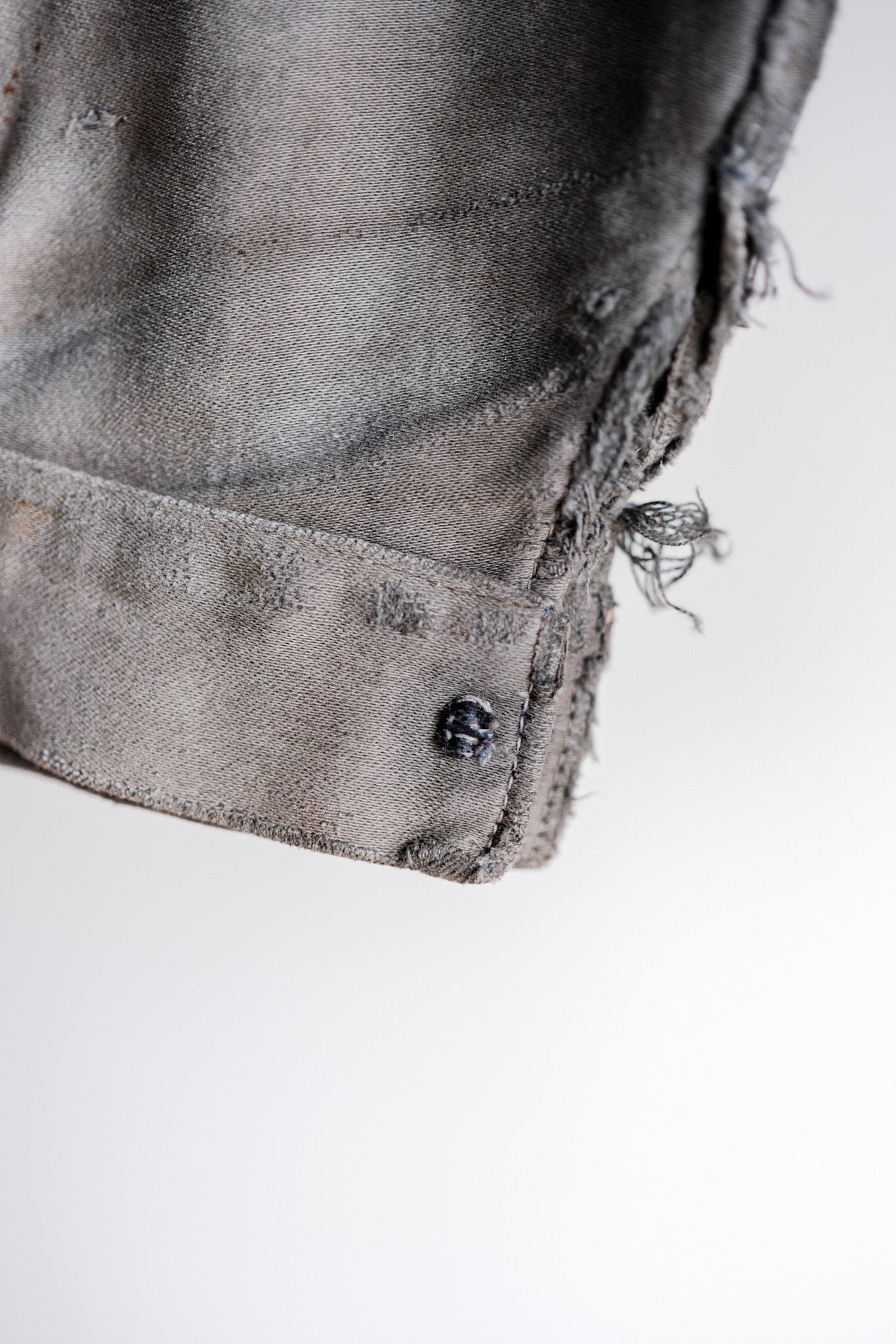［~40's］French Vintage Black Moleskin Work Jacket "Adolphe Lafont"