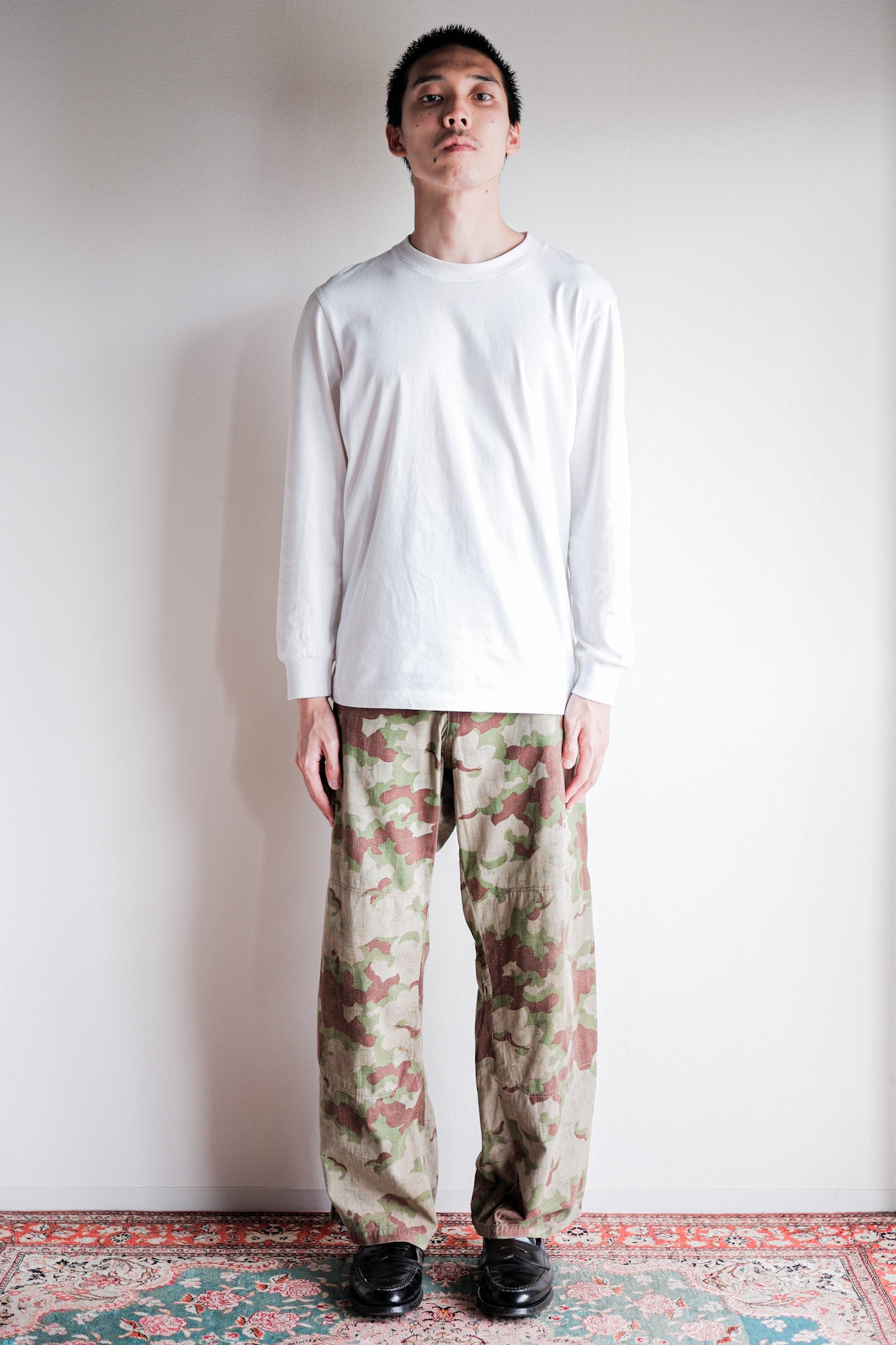 【~50's】Czechoslovakian Army Clouds Camouflage Reversible Trousers "Modified"