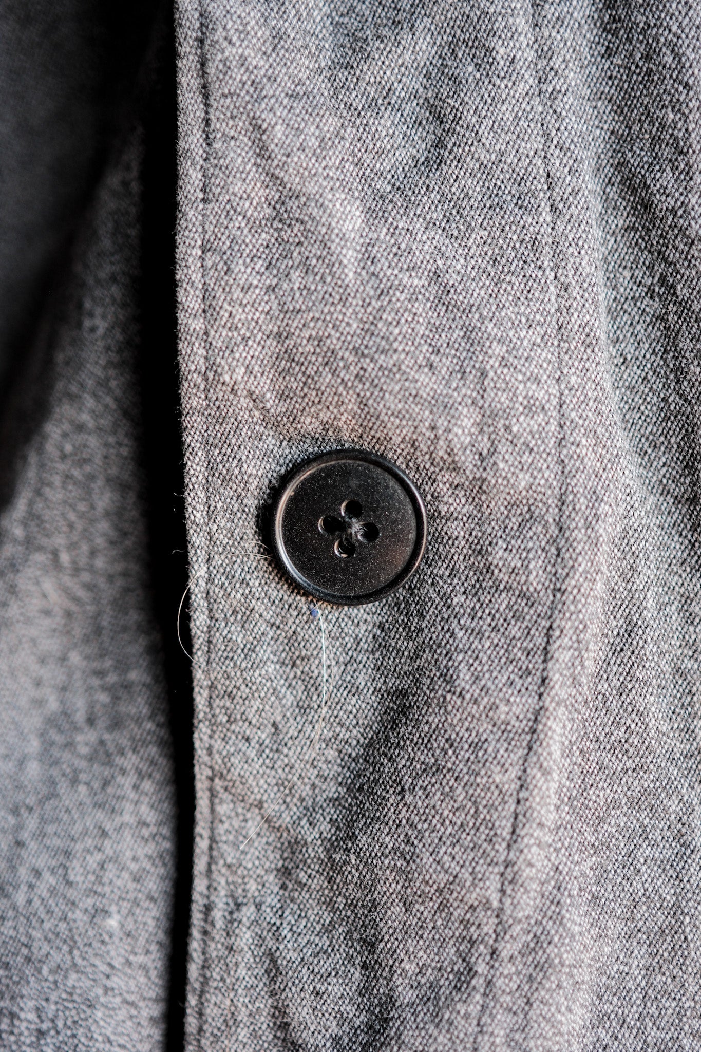 【~40’s】French Vintage Salt & Pepper Cotton Lapel Work Jacket