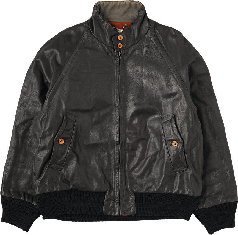 [88AW] Blouson en cuir noir Old C.P.Company Taille.50