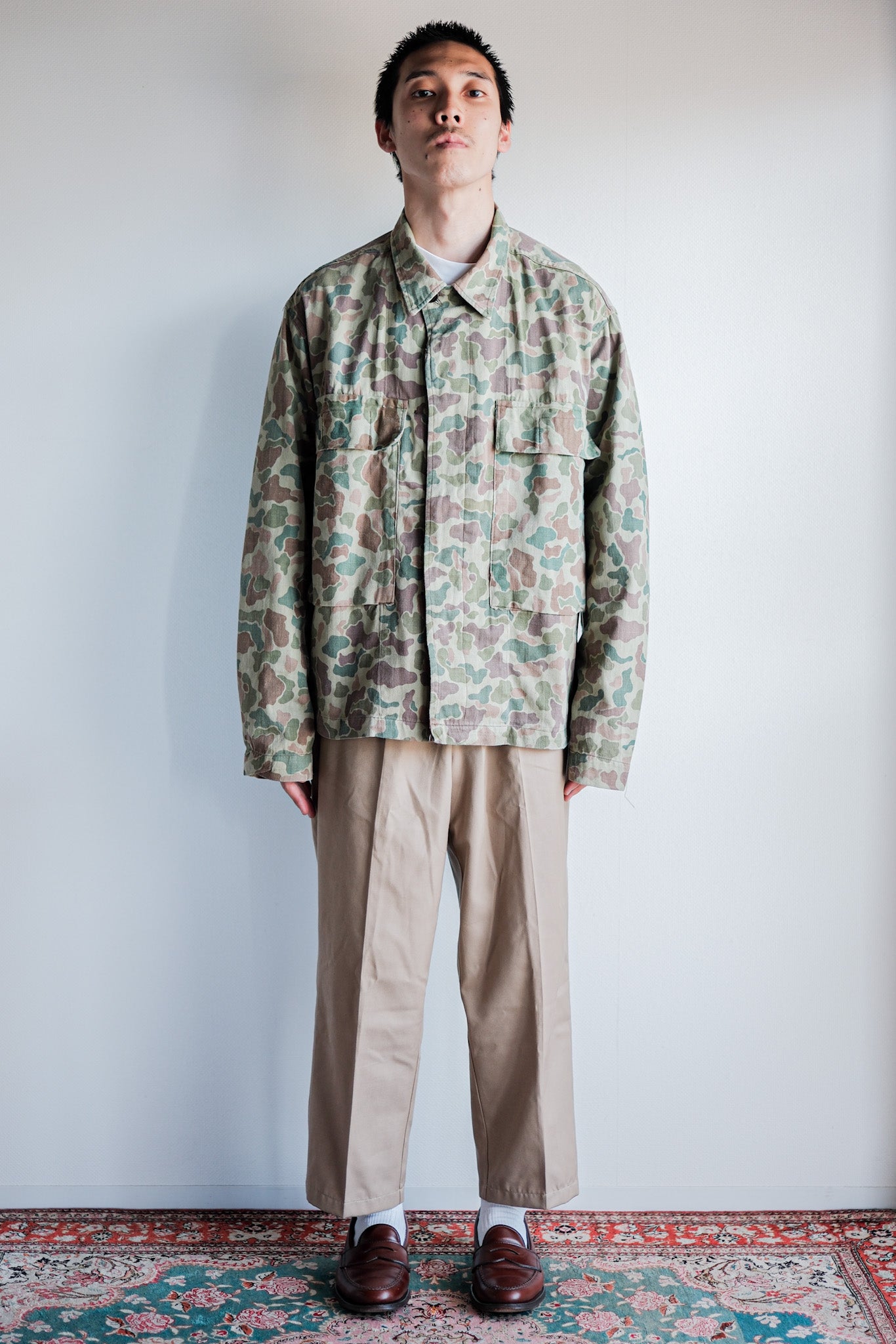 ［~50's］Dutch Army Frogskin Camouflage Field Jacket Size.46