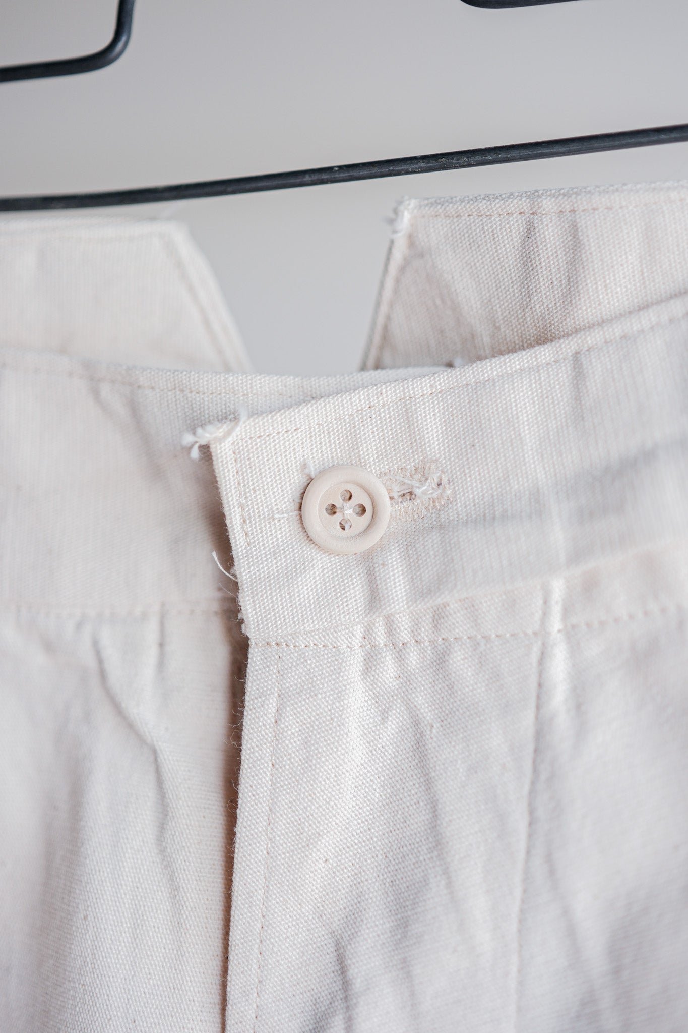 ［~20’s］French Army Cotton Linen Trousers “Dead Stock”