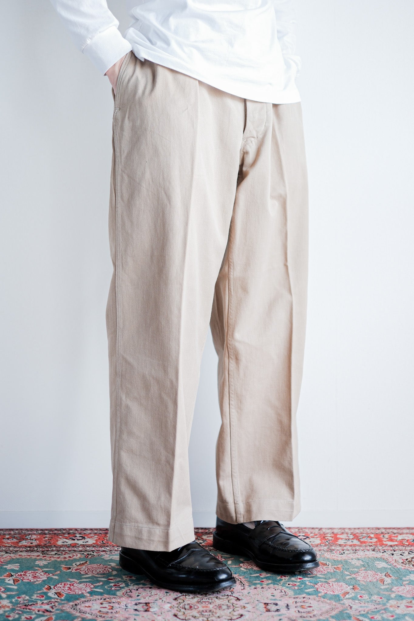 ［~60's］French Army M52 Chino Trousers Size.23