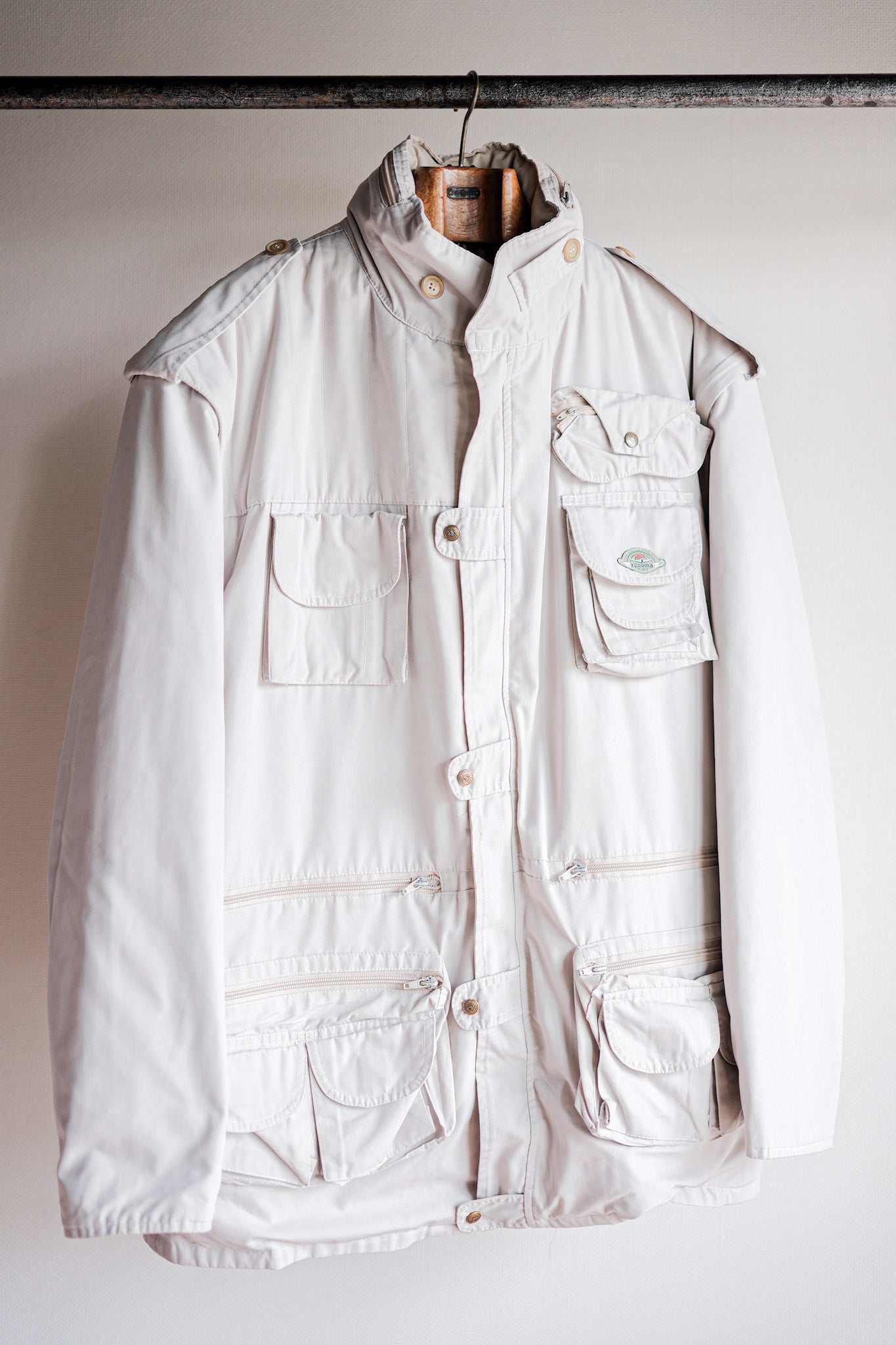 ［~90's］Old Renoma Paris Detachable Sleeve Multi Pocket Jacket With Liner