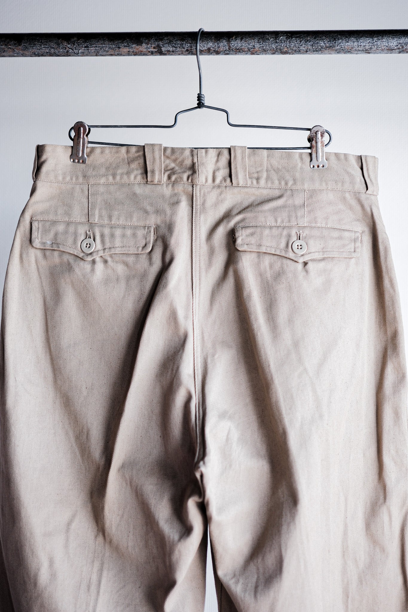 【~60's】French Army M52 Chino Trousers Size.22 "Dead Stock"