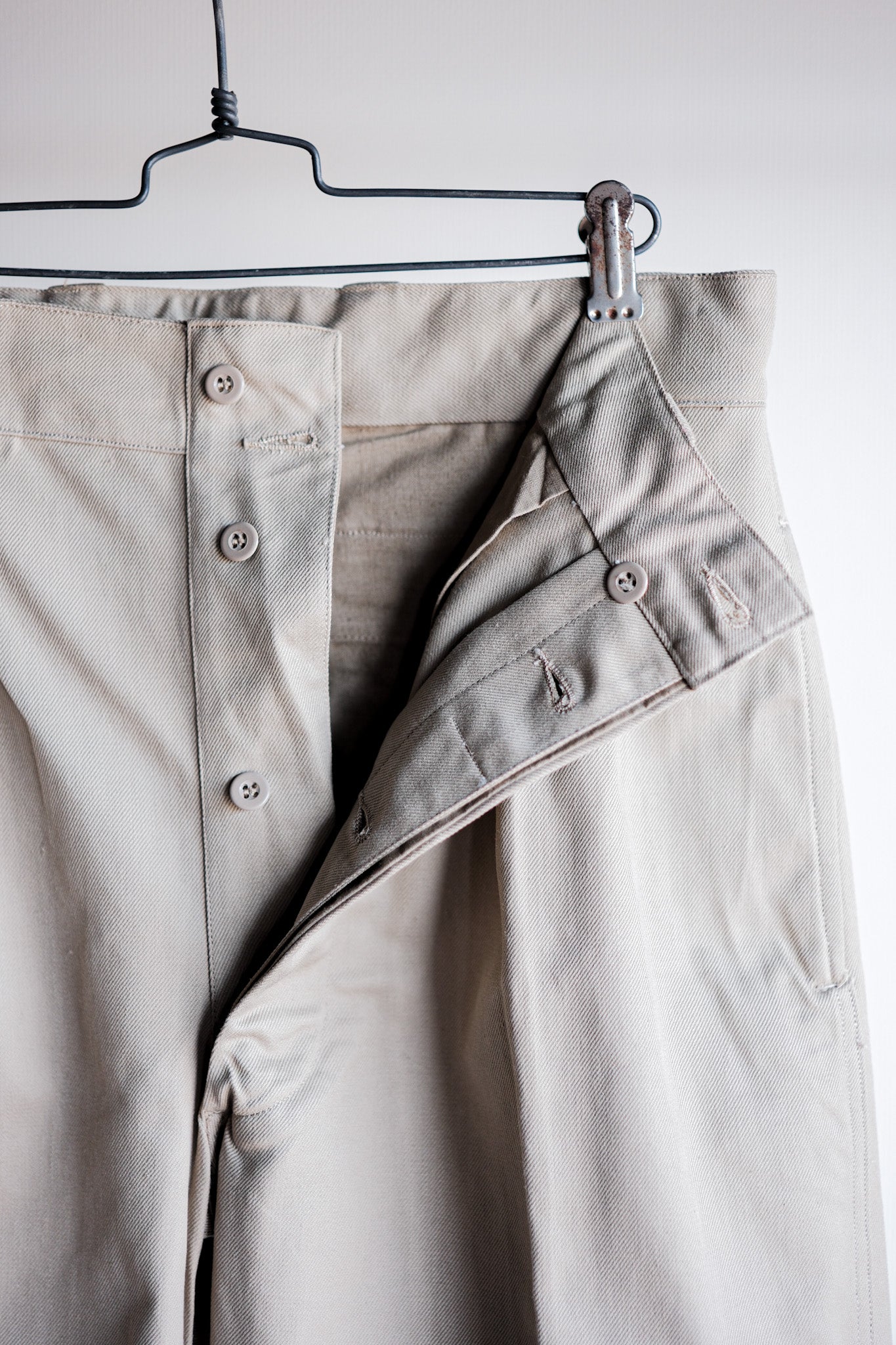 60's] French Army M52 CHINO TROUSERS SIZE.32 