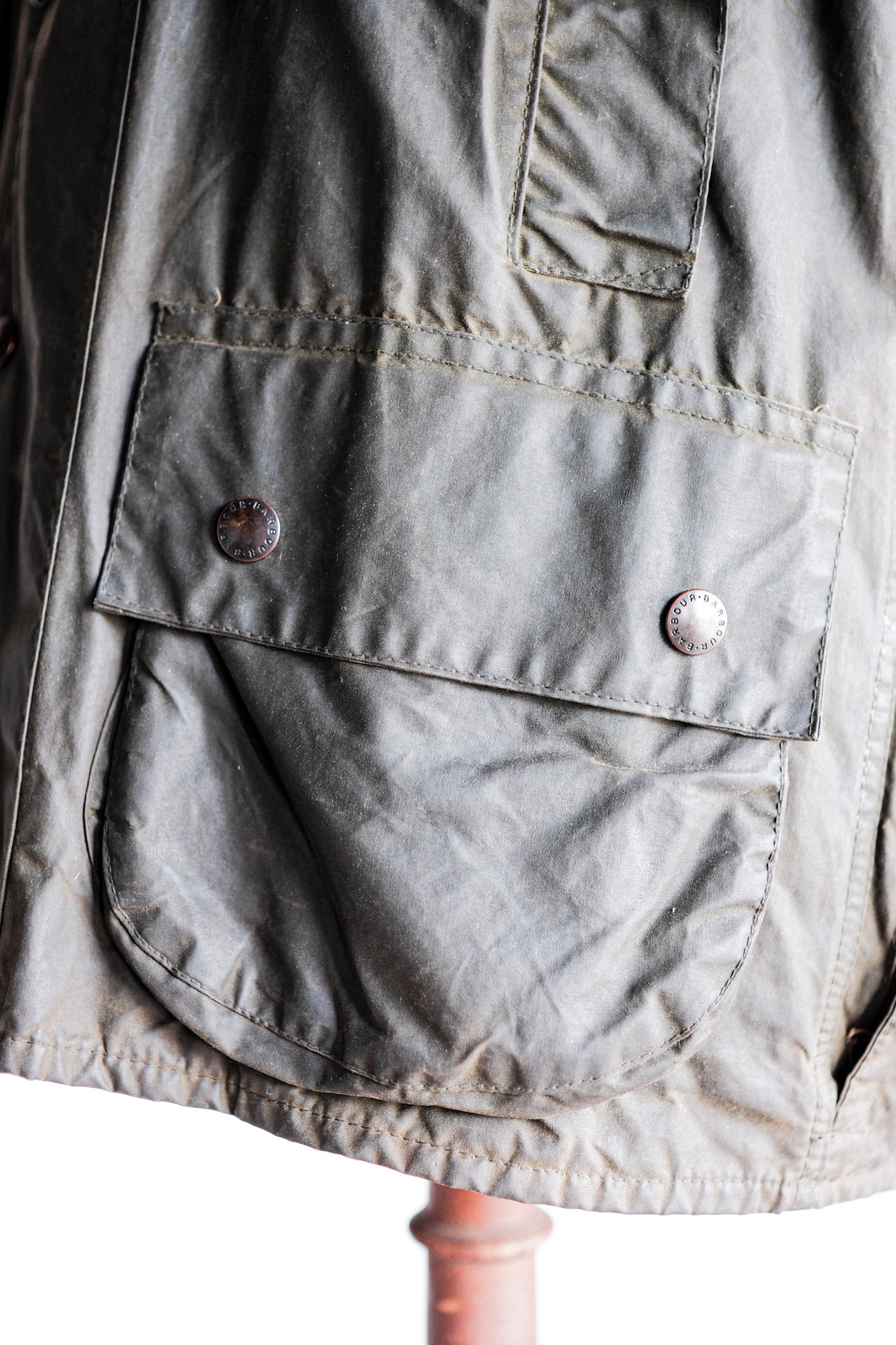 ［~80's］Vintage Barbour "BEAUFORT" With Hood 2 Crest Size.38
