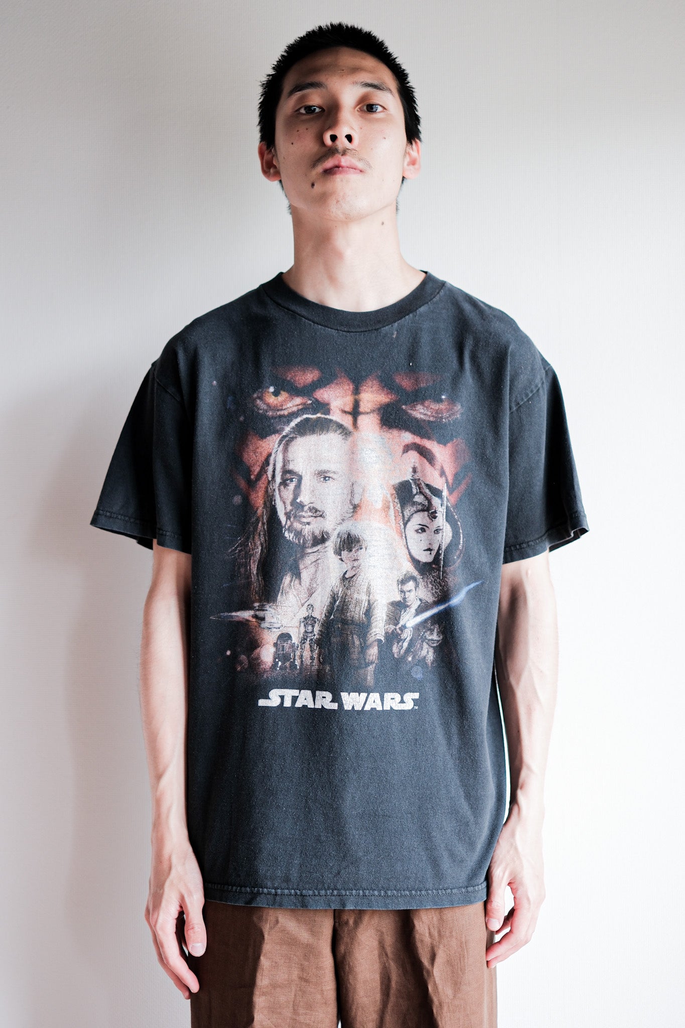 【~90's】Vintage Movie Print T-shirt Size.M "Star Wars Episode I"