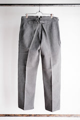 【~30's】French Vintage Salt & Pepper Cotton Twill Work Pants "Dead Stock"