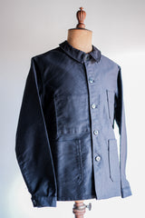 [~ 60's] แจ็คเก็ตตัวตุ่นสีดำวินเทจฝรั่งเศสขนาด 50 "Le Mont Stockel" "Dead Stock"