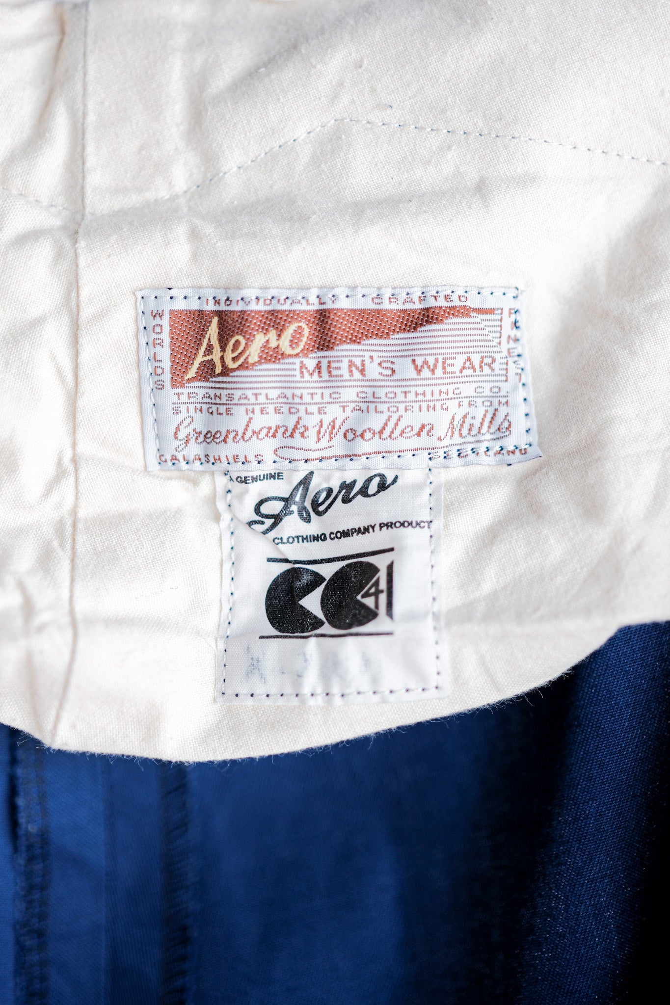 ［~40's］British Vintage Blue Cotton Trousers "CC41" "Dead Stock"