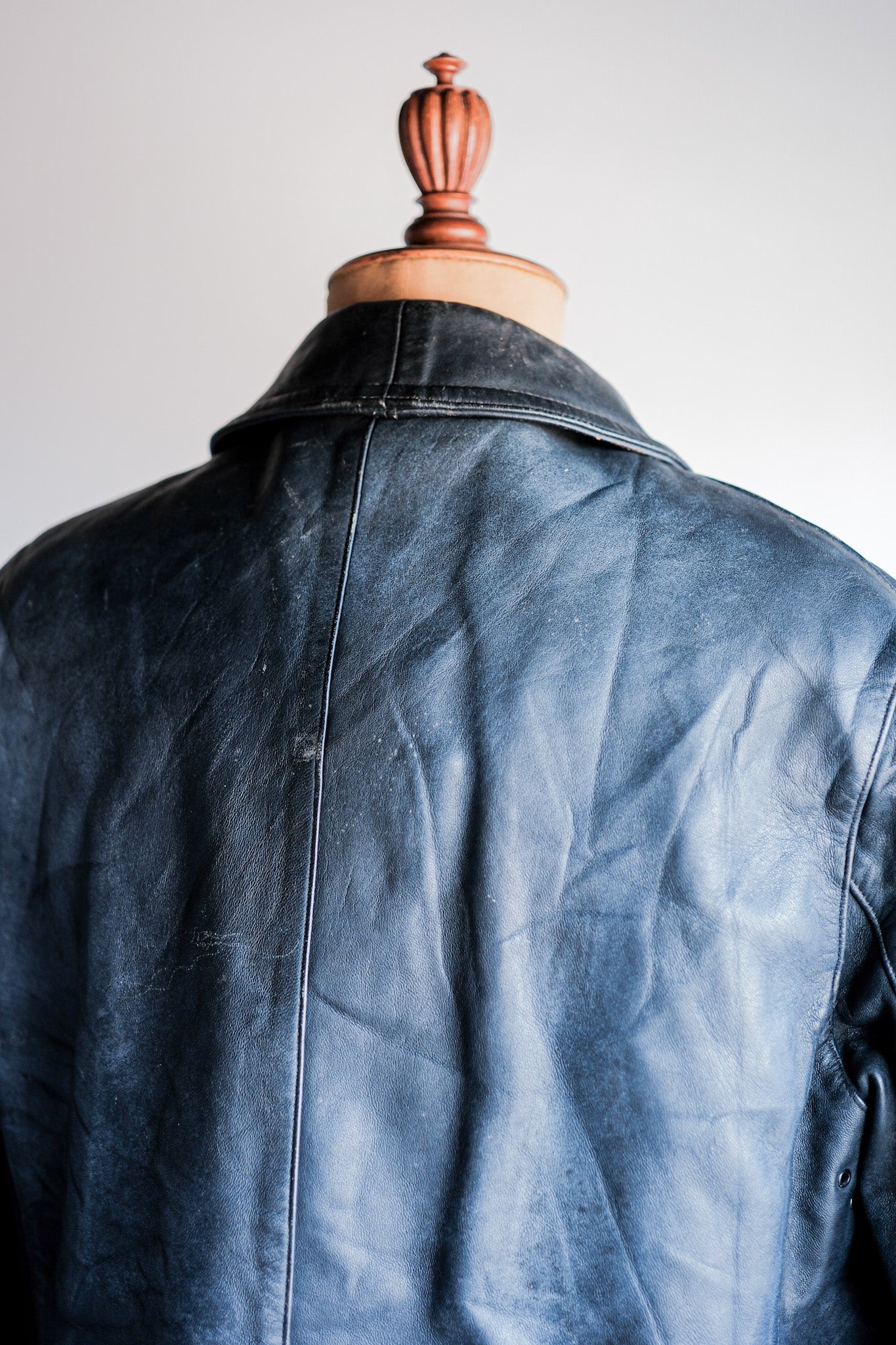 [~ 60's] French Vintage Le Corbusier Leather Work Jacket Size.56