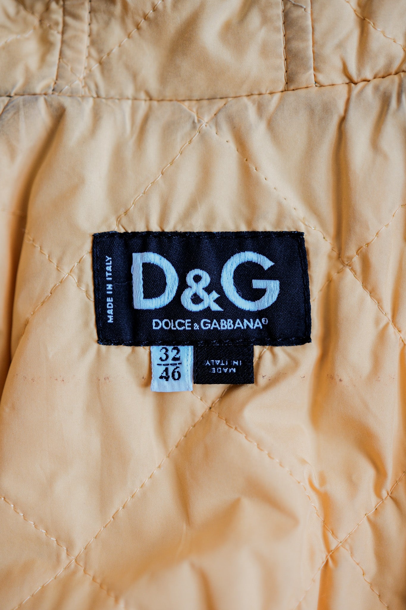 【~00's】Old DOLCE & GABBANA Multi Pocket Puffer Jacket Size.46