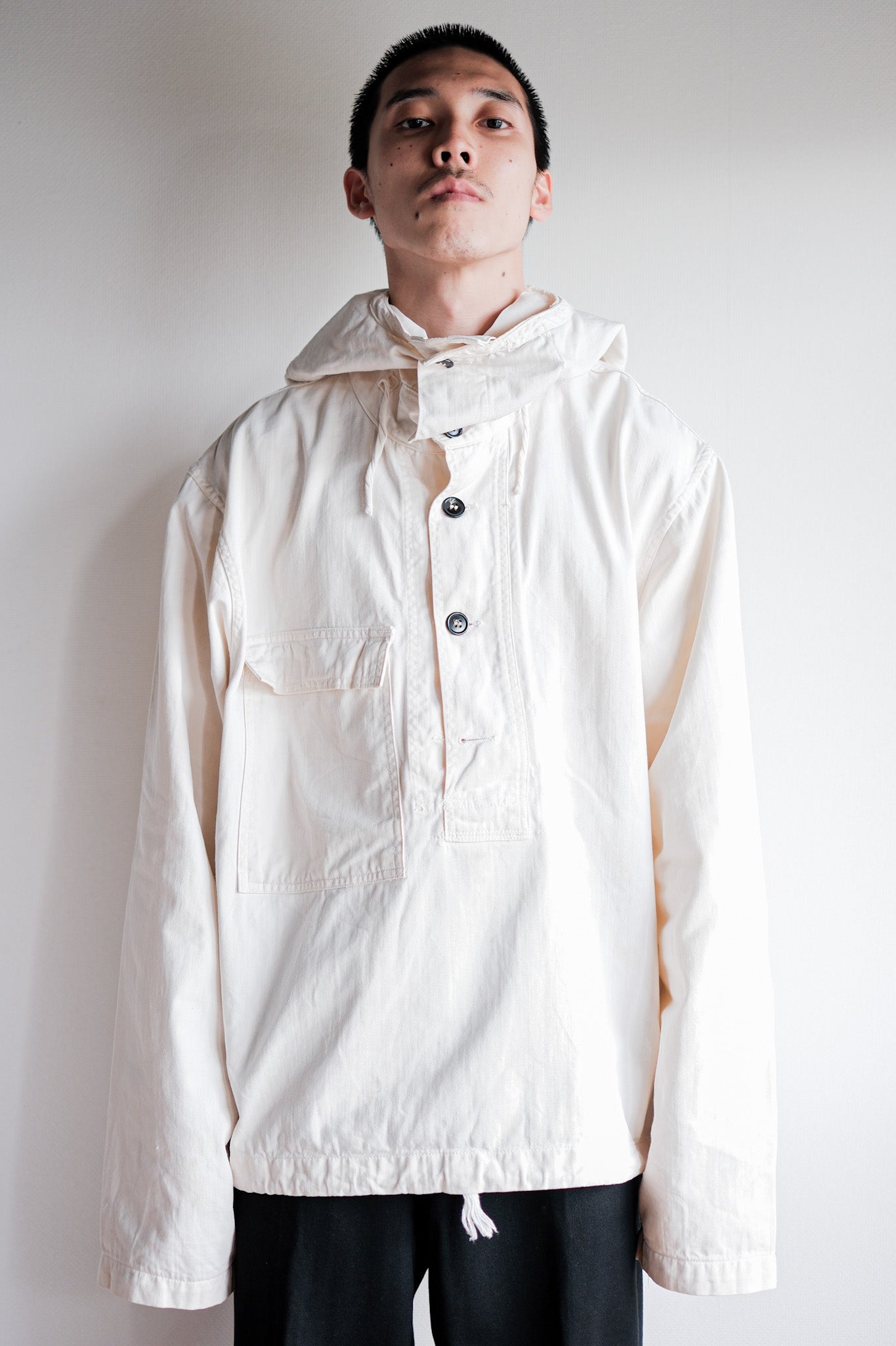 【~40's】U.S.NAVY Salvage Parka Size.M "Early Type"