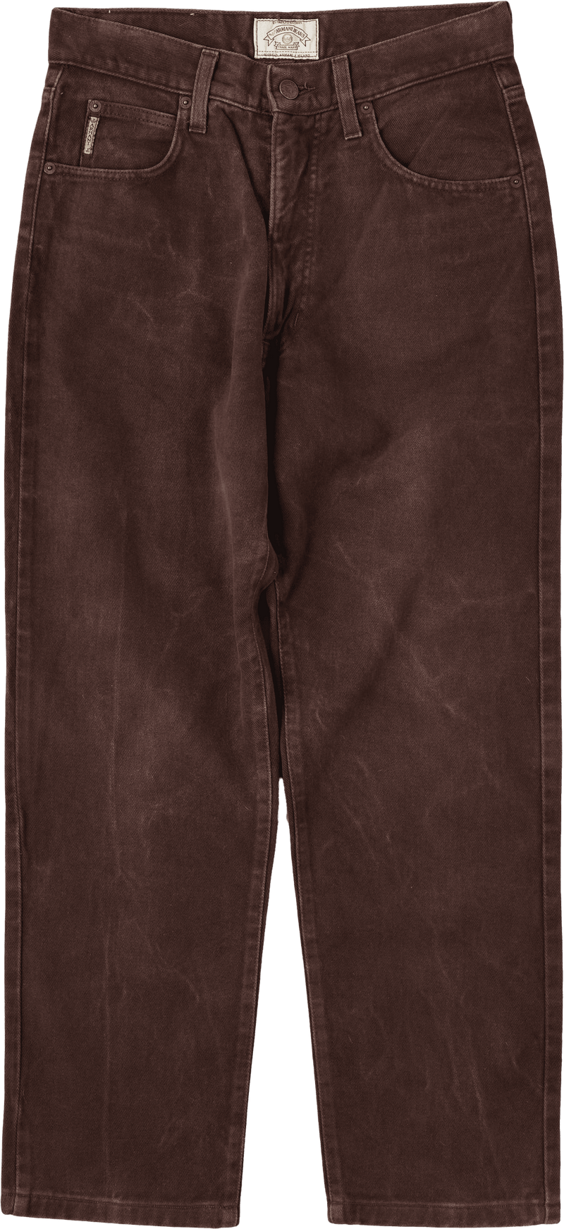 [~90’s] Old ARMANI JEANS Brown Cotton Twill Trousers Size.30