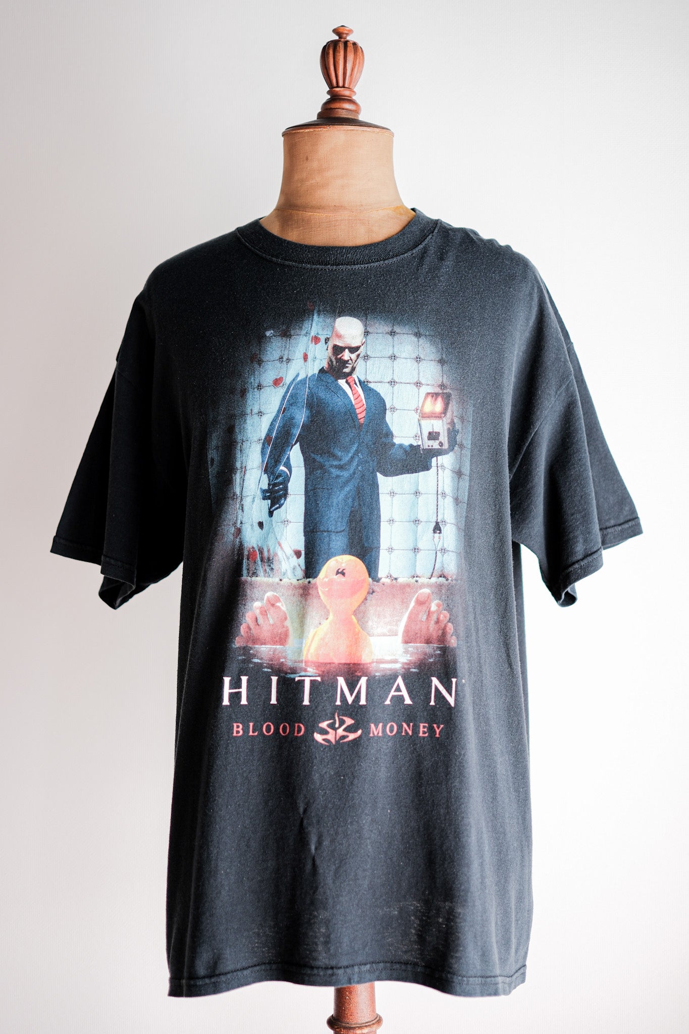 【~00's】Vintage Game Print T-shirt Size.XL "Hitman - Blood Money"