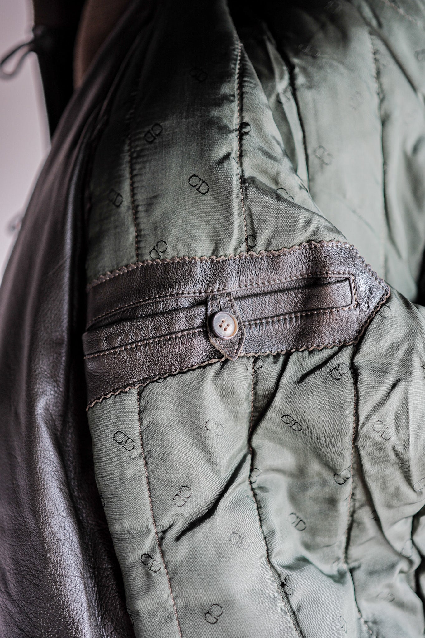 ［~80’s］Old Christian Dior Shawl Collar Leather Blouson Size.50