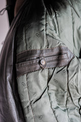 [~ 80's] old Christian Dior Shawl Collar หนัง blouson size.50