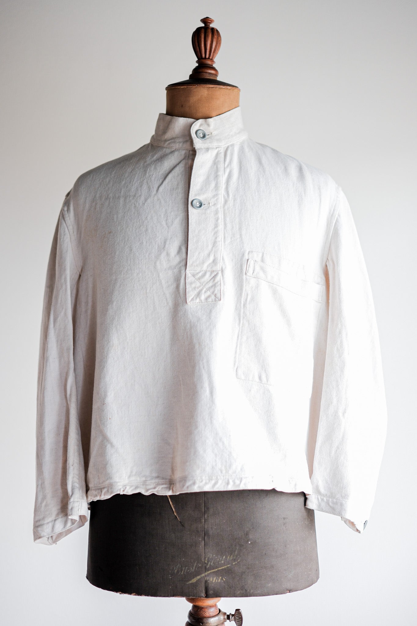 【~40's】German Navy Drillich HBT Linen Smock "Kriegsmarine"