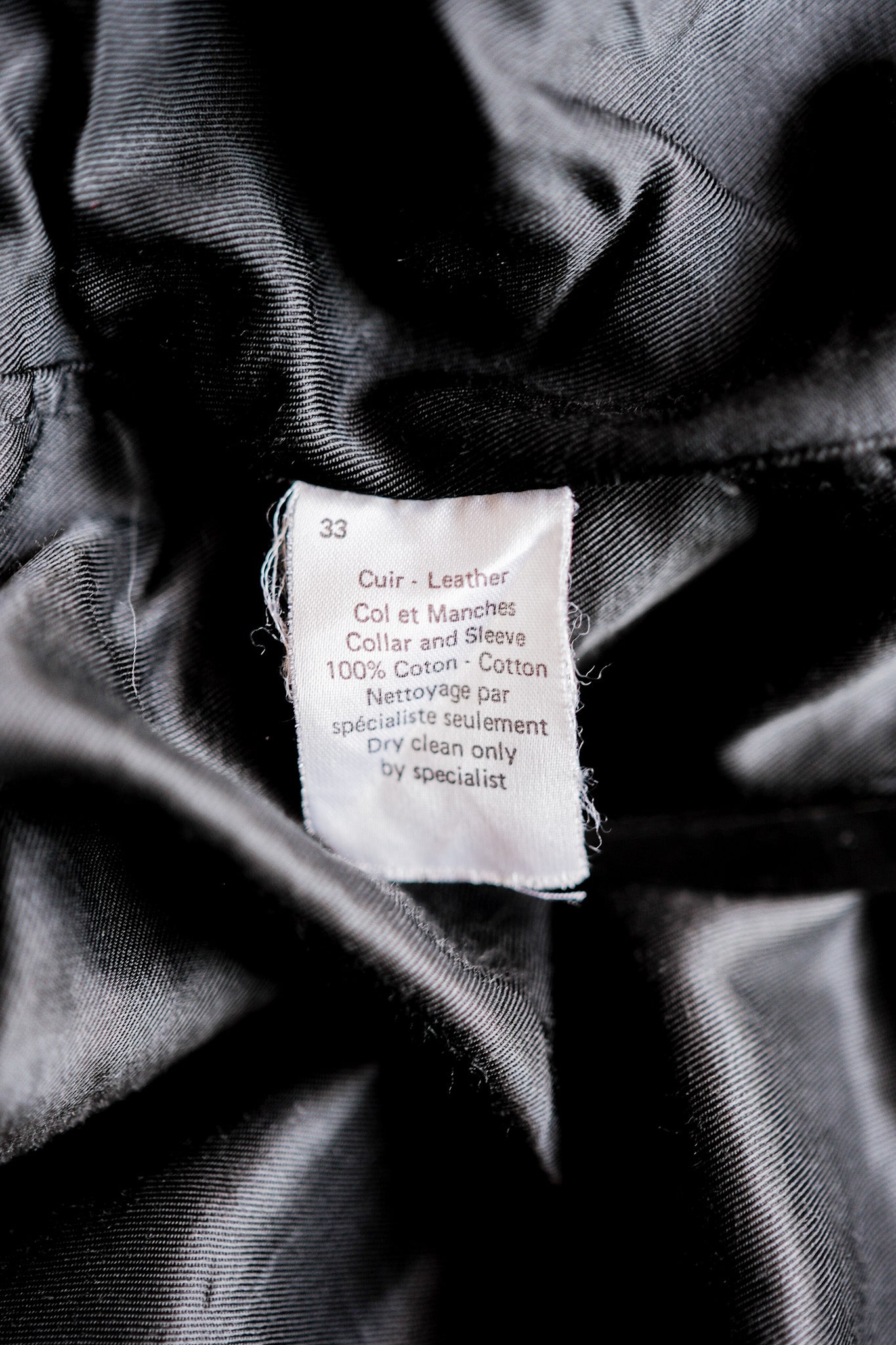 ［~90's］Old Renoma Paris Black Leather Detachable Sleeve Multi Pocket Jacket Size.M