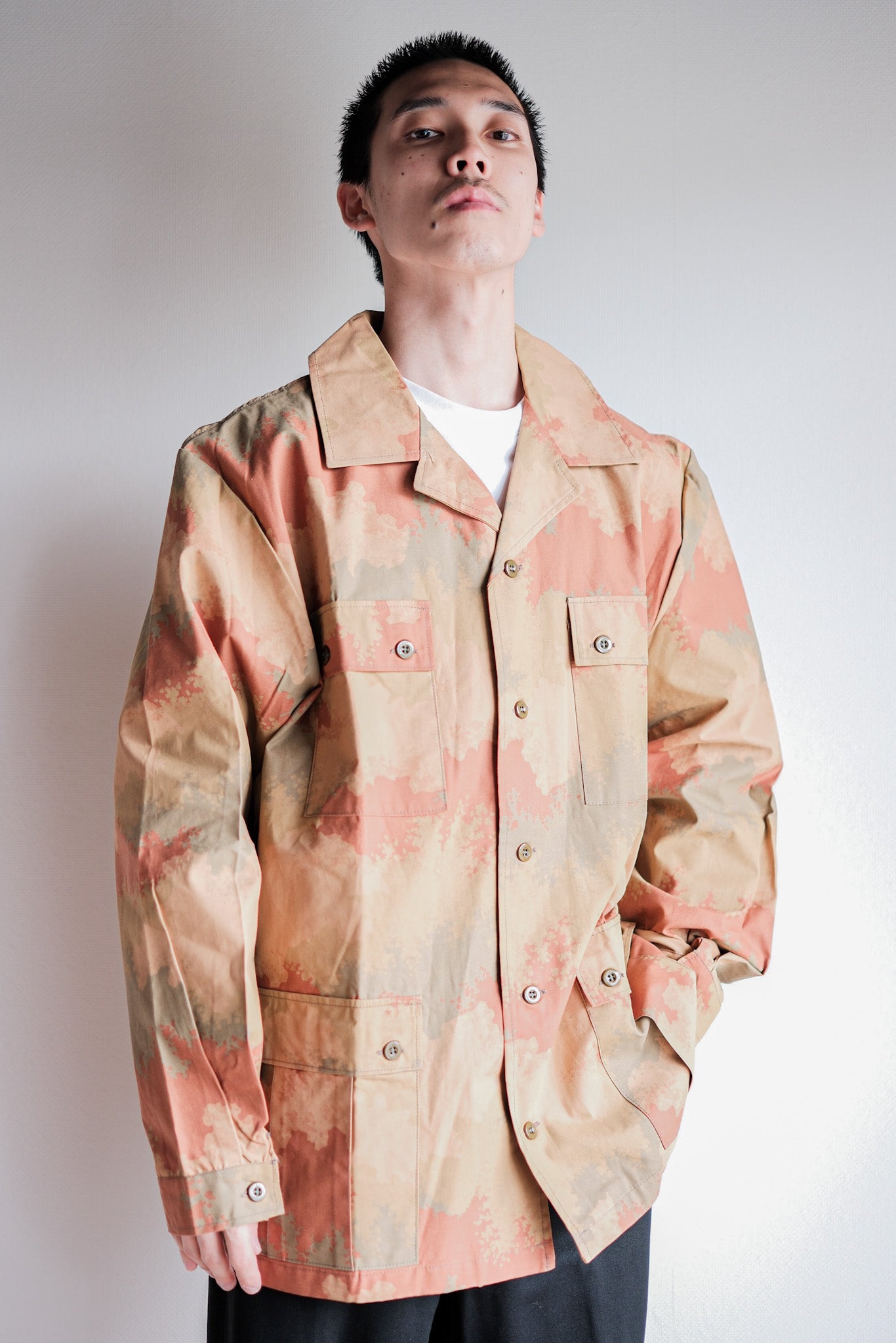 【~90's】Czechoslovakian Army Desert Pattern Camouflage Field Jacket Size.52 "Test Sample" "Dead Stock"